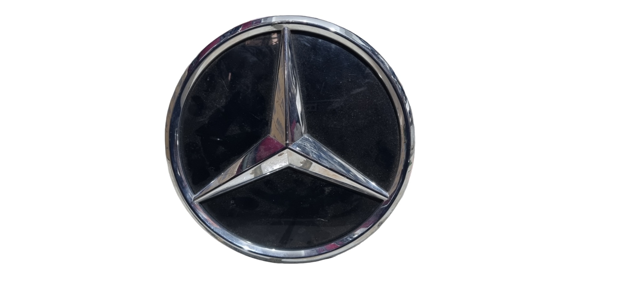 Emblema Da Grade Mercedes C180 C200 2017 2019 C Detalhe  Preto
