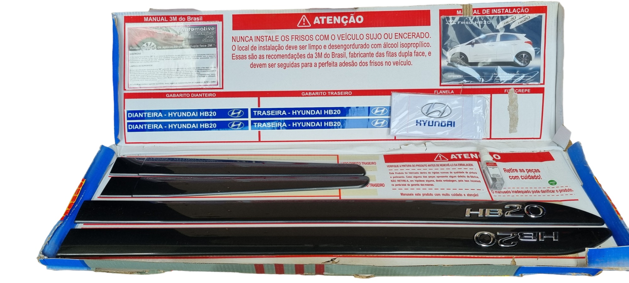 Hyundai Hb20 Friso Lateral Preto