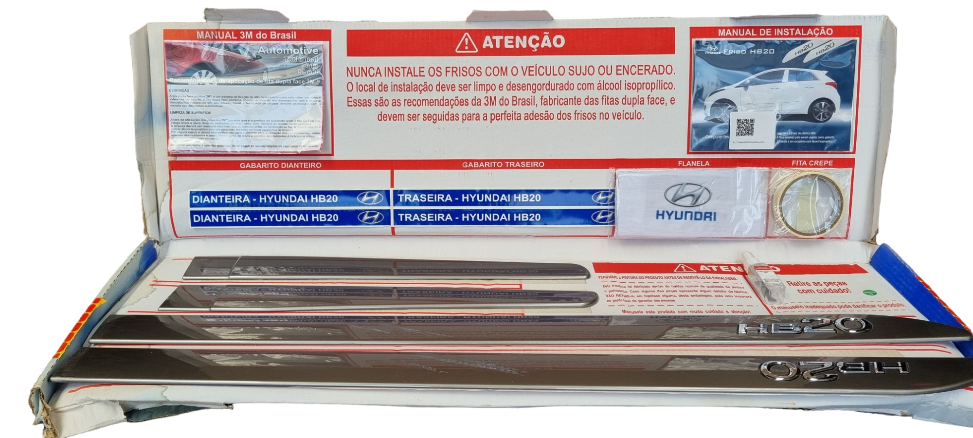 Friso Lateral Hyundai Hb20 Com Detalhe Cinza