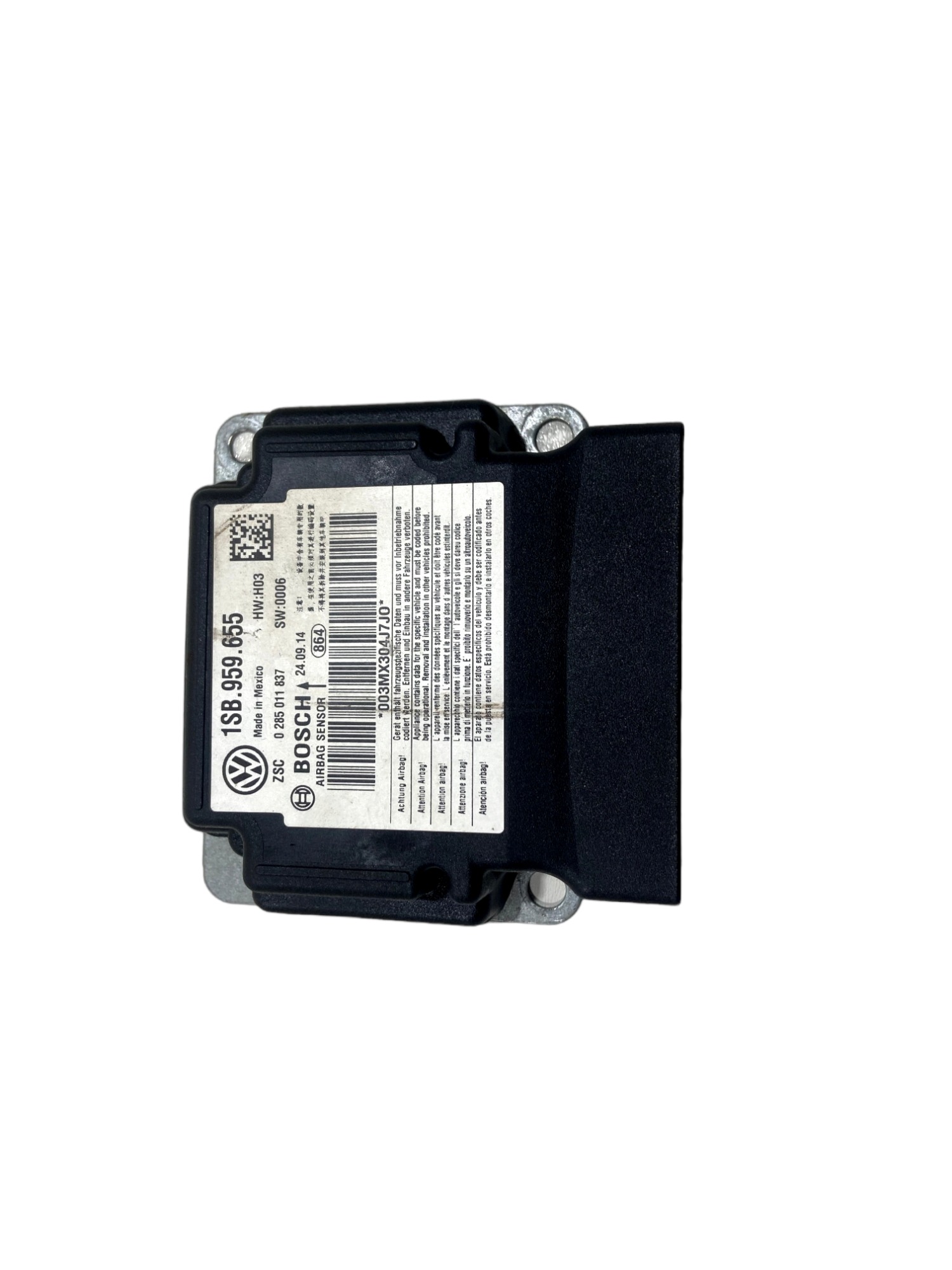 Módulo Central Do Airbag Vw Up Spacefox Acionado Bosch 4