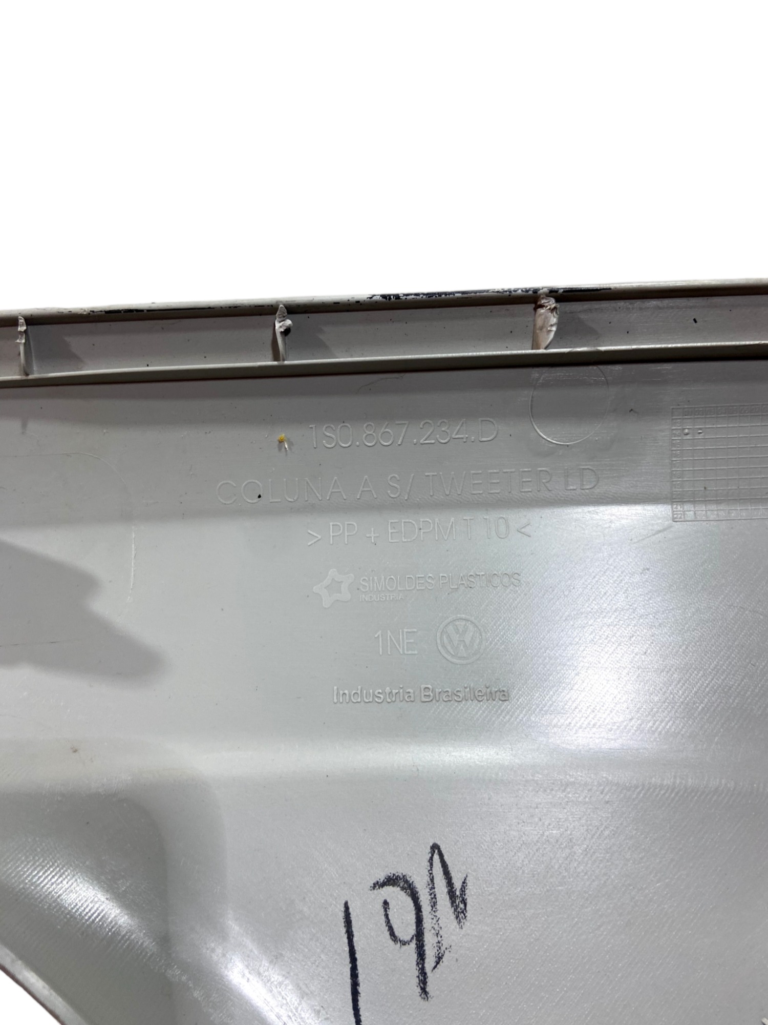 Acabamento Moldura Da Coluna Dianteira Direita Vw Up 14/20 6