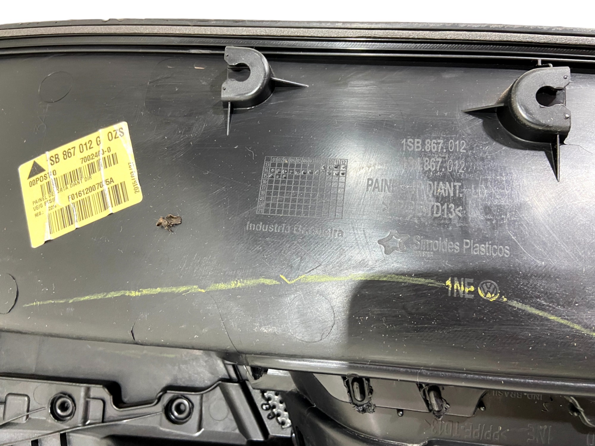 Forro Painel De Porta Dianteira Direita Vw Up Original 2015 5