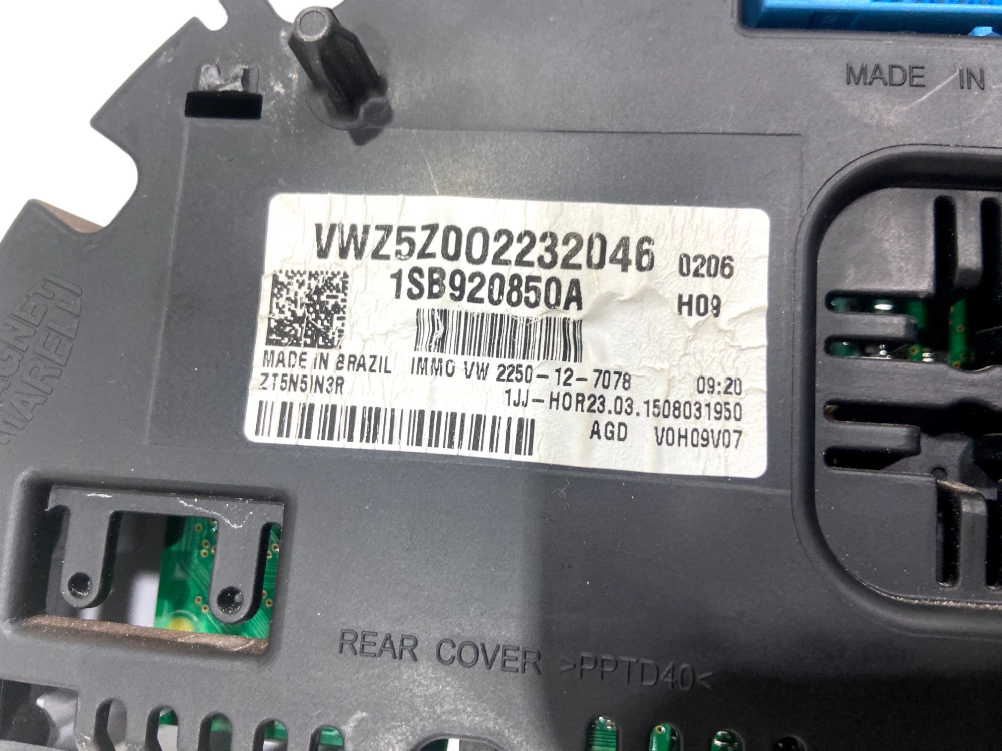 Painel De Instrumentos Velocímetro Vw Up Magneti Marelli  Preto 9