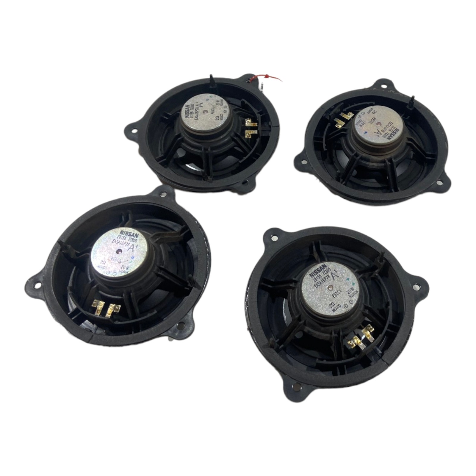 Kit Jogo 4 Alto Falante Portas Nissan Versa Original 7