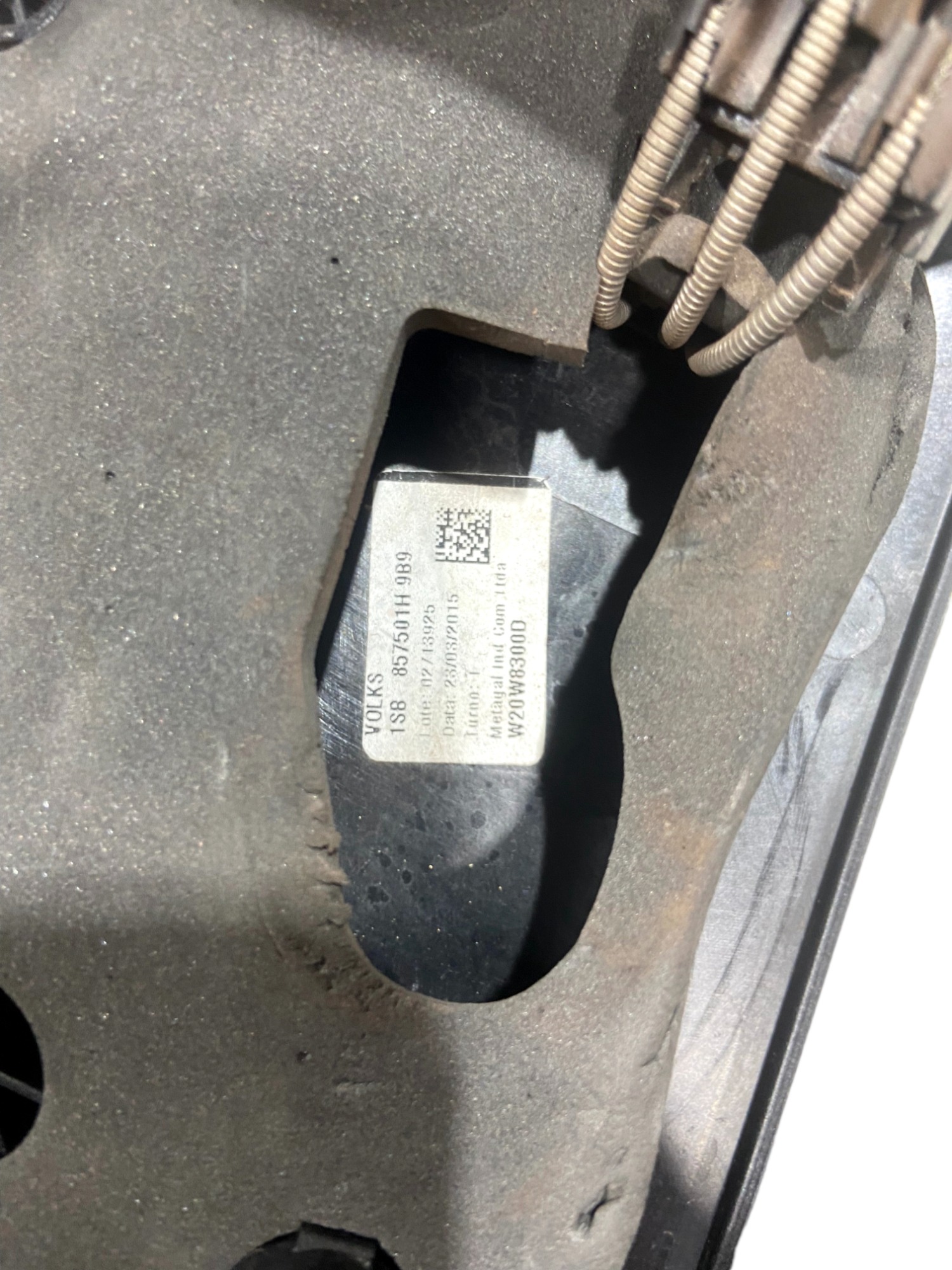 Espelho Retrovisor Esquerdo S/seta Vw Up Manual 2014 Origina 8