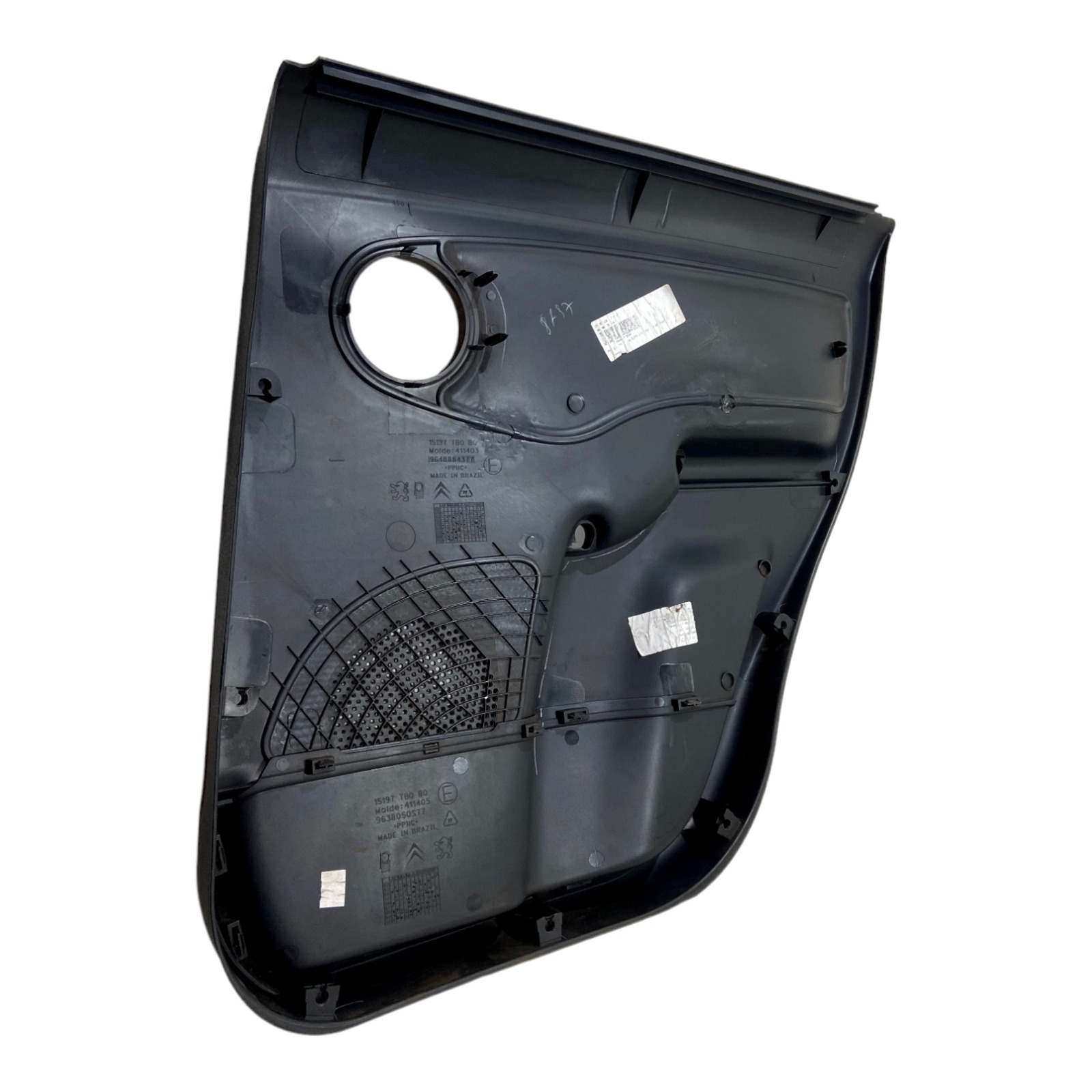 Forro De Porta Traseiro Esquerdo Citroen C3 2003 A 2012 7