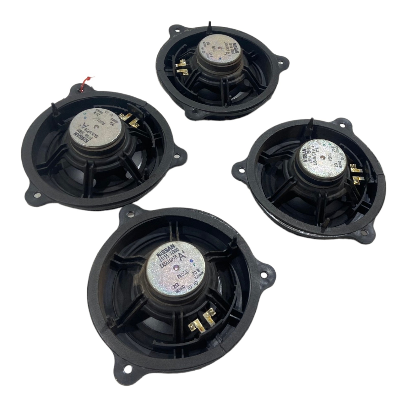 Kit Jogo 4 Alto Falante Portas Nissan Versa Original 6