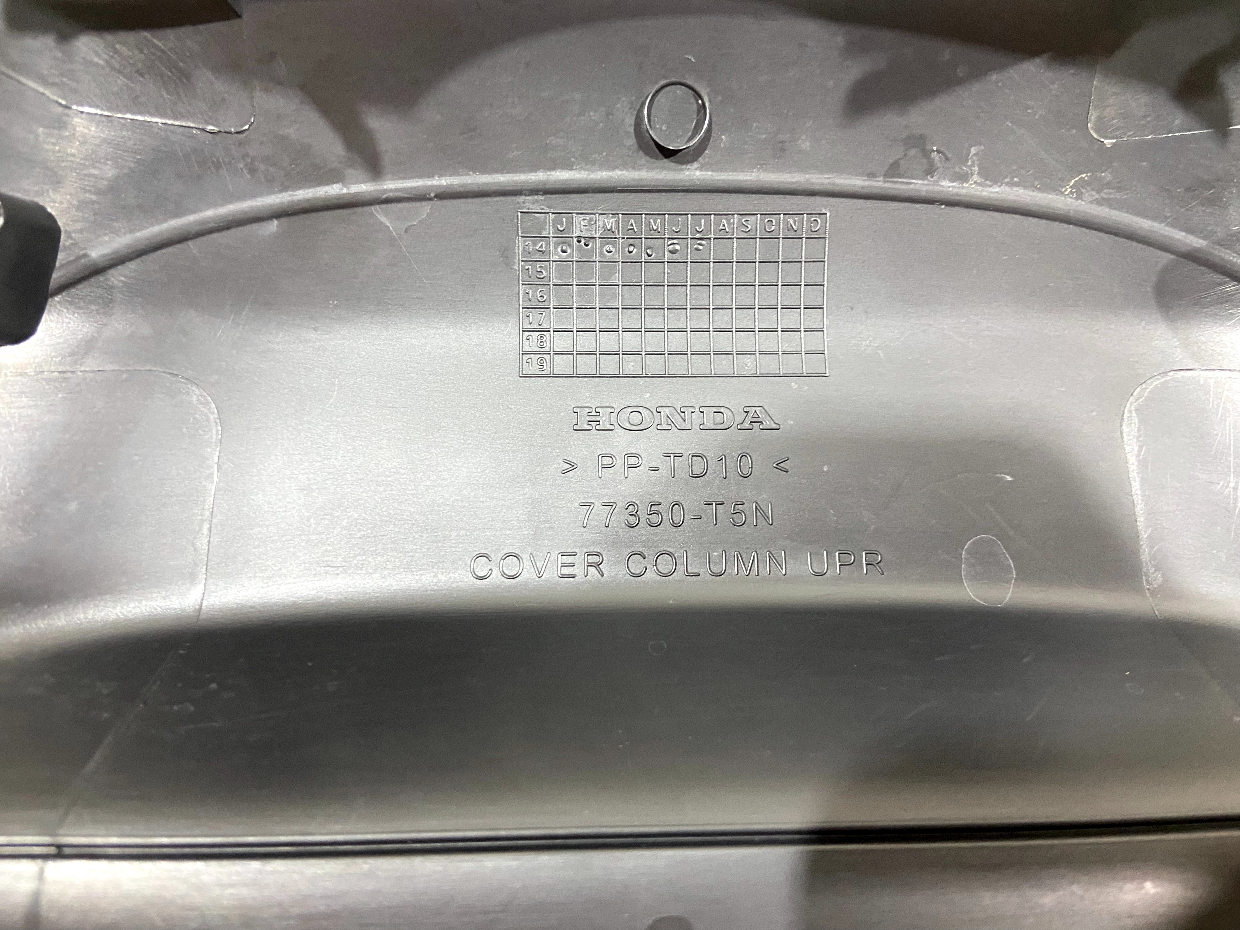 Moldura Acabamento Capa Superior Coluna Direção Honda Fit 7