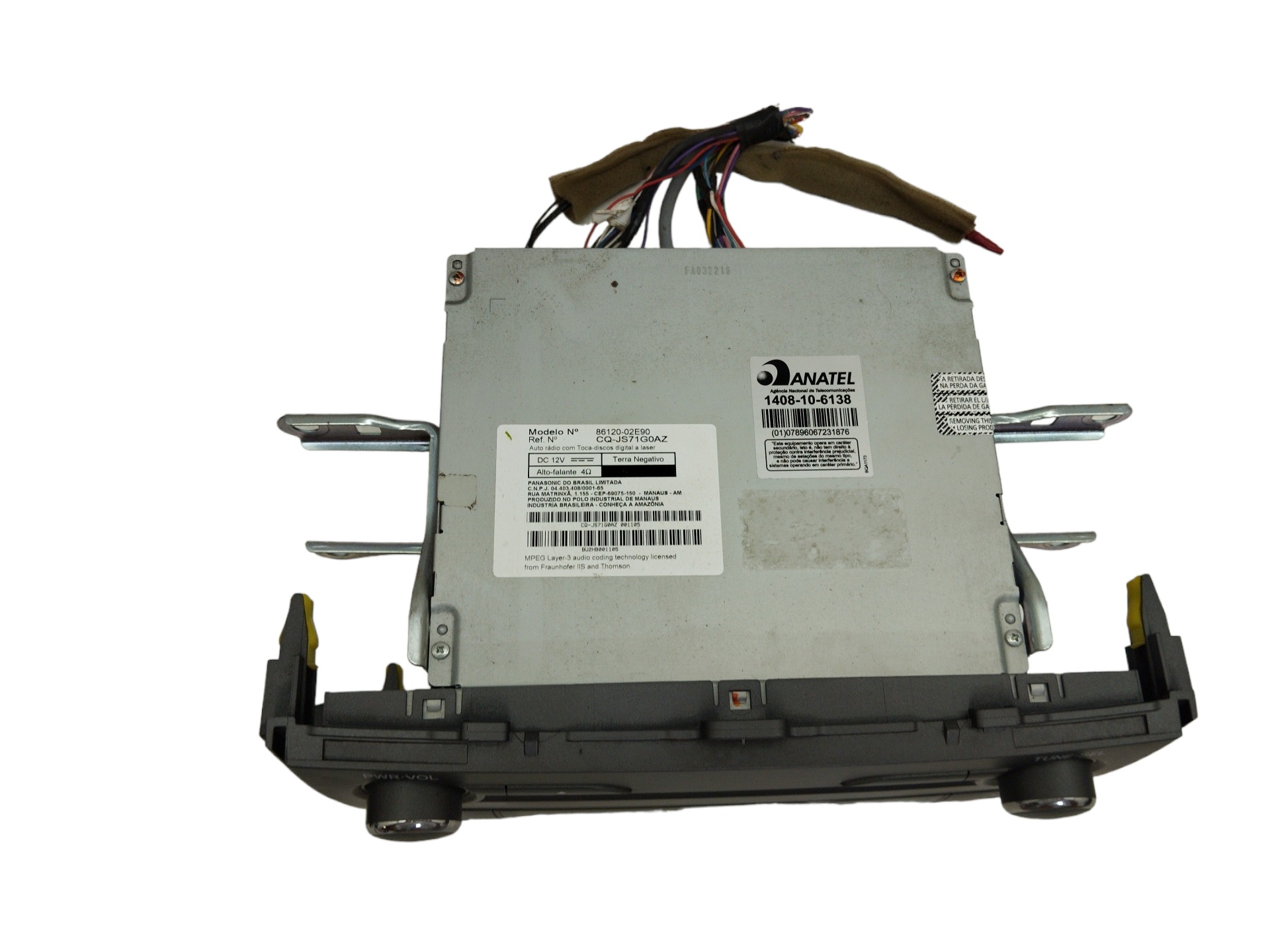 Radio Original Toyota Corolla 2013 86120-02e90 Sem Código 6