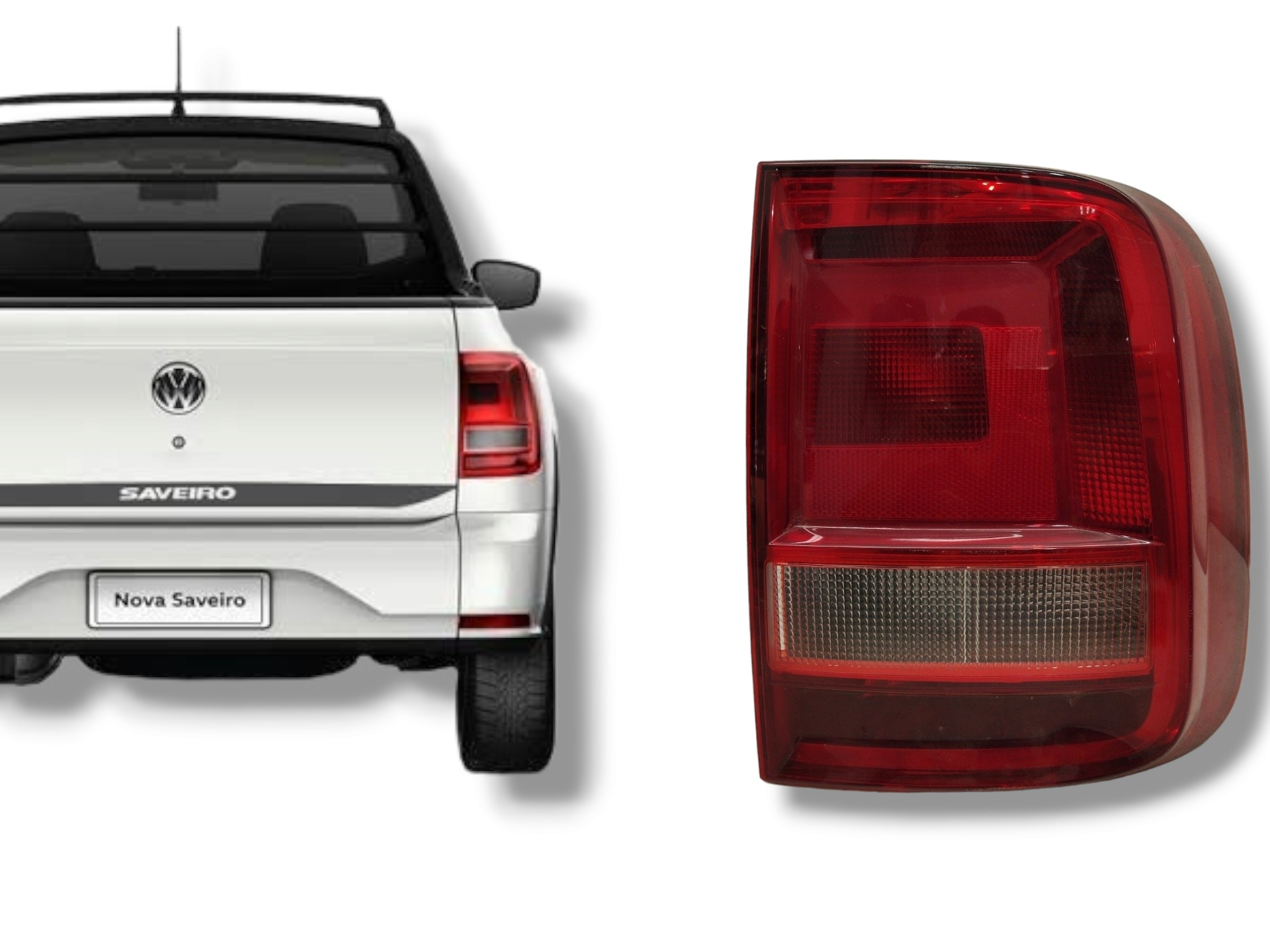 Lanterna Tras L/d Volkswagen Saveiro G7 2017 A 2021 Original