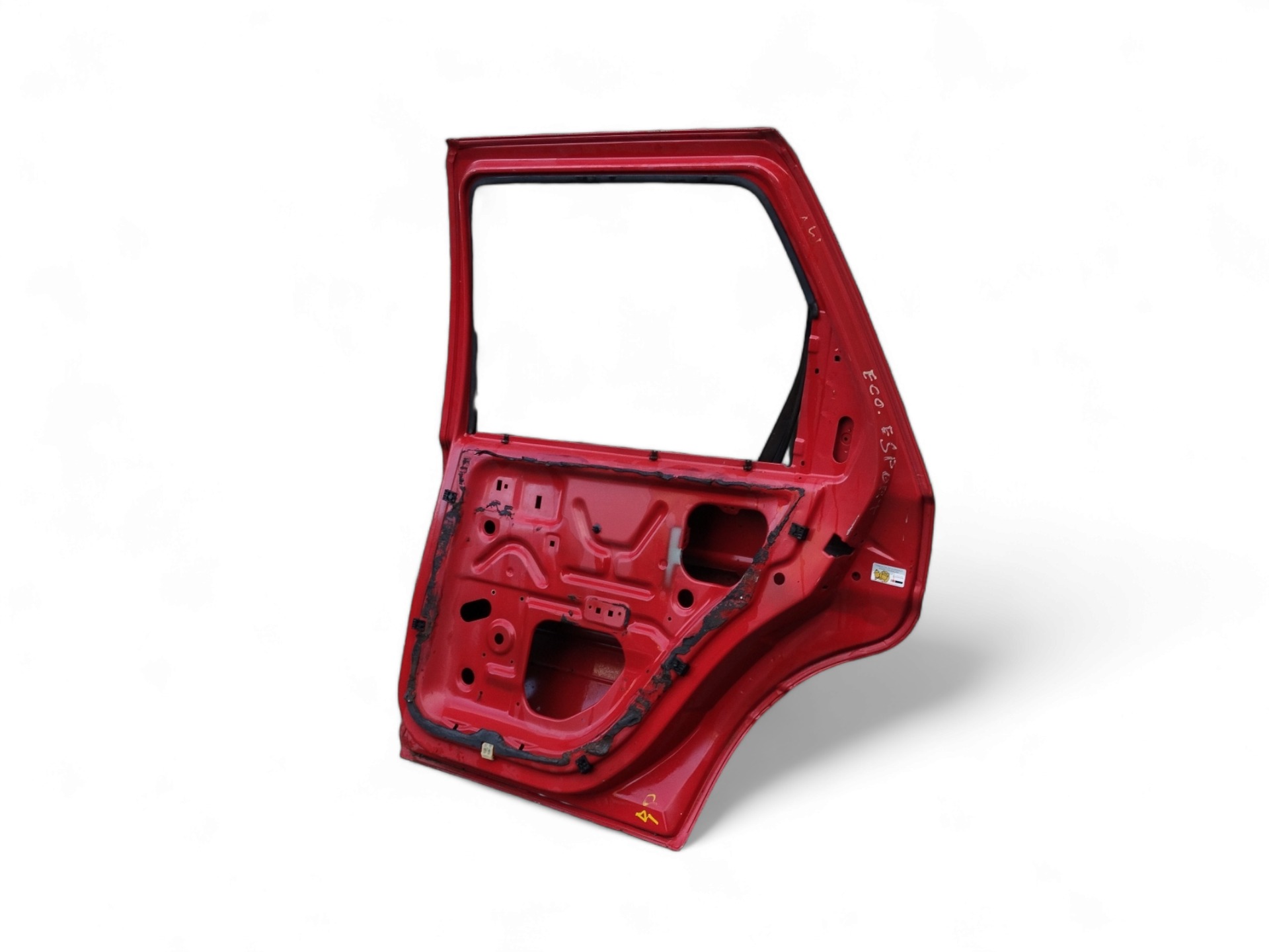 Porta Traseira L/d Ford Ecosport 1997/02  Traseira Direitinho Vermelha 5