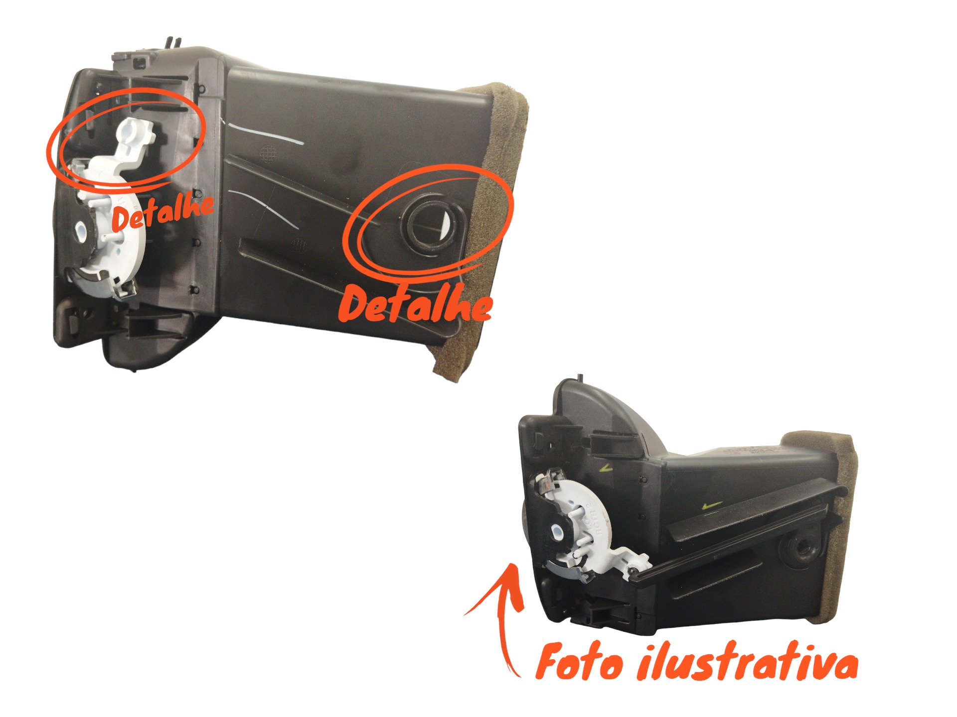 DIFUSOR AR CONDICIONADO L/D FIAT FREEMONT ORIGINAL C/DETALHE 3