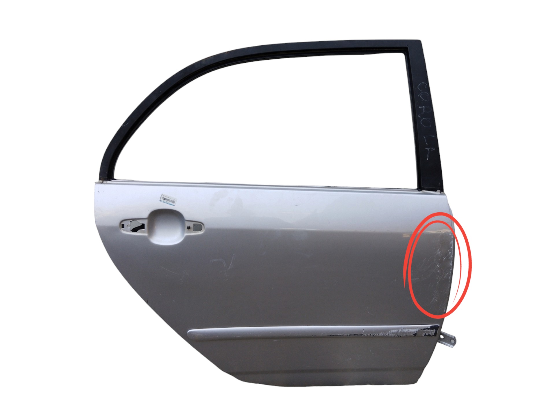 Porta Traseira L/d Toyota Corolla 2003/07 C/detalhe