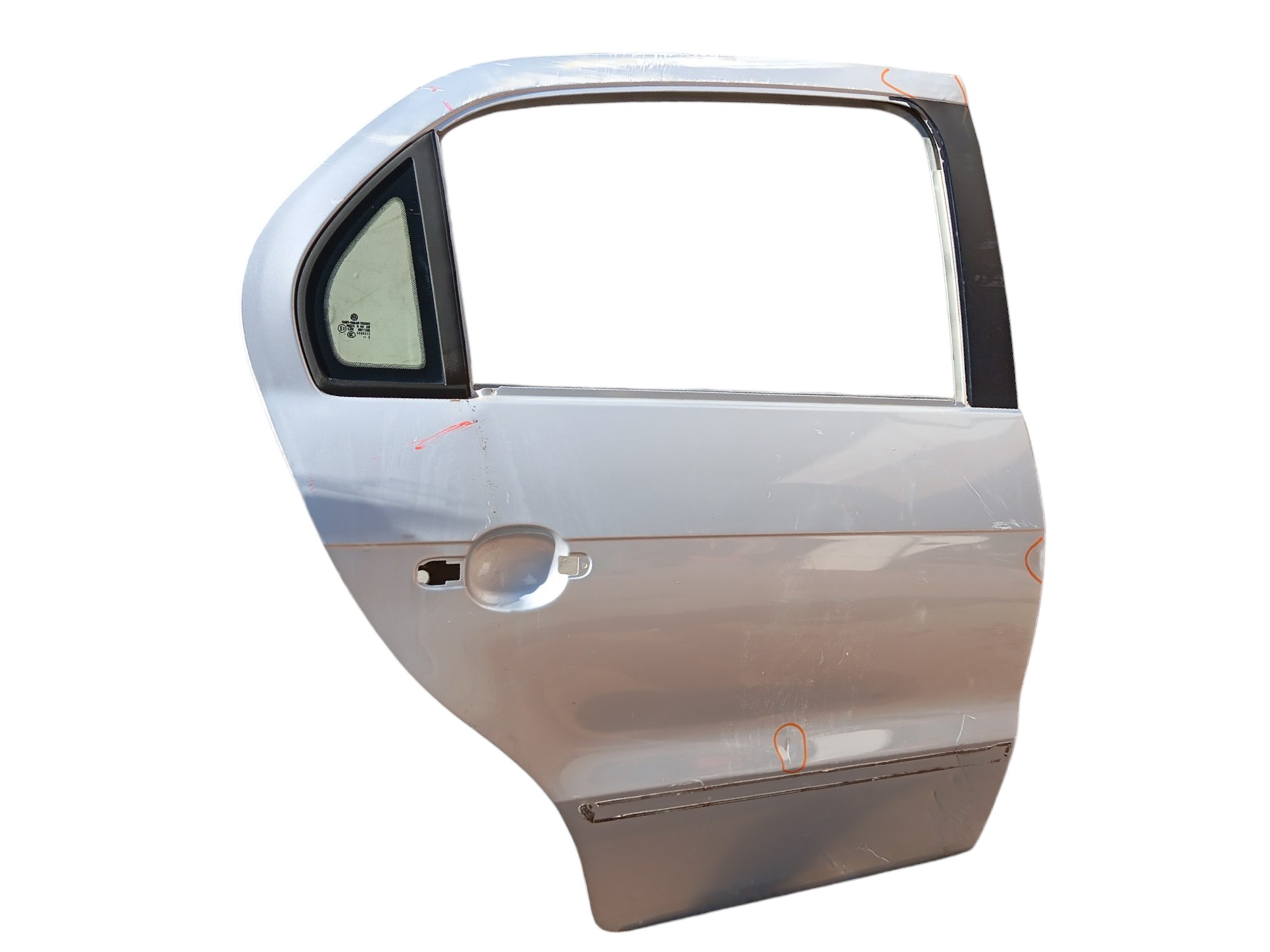 Porta Traseira L/d Vw Gol G5 / G6 Original  C/detalhes – Traseira – Direito – Prata 2