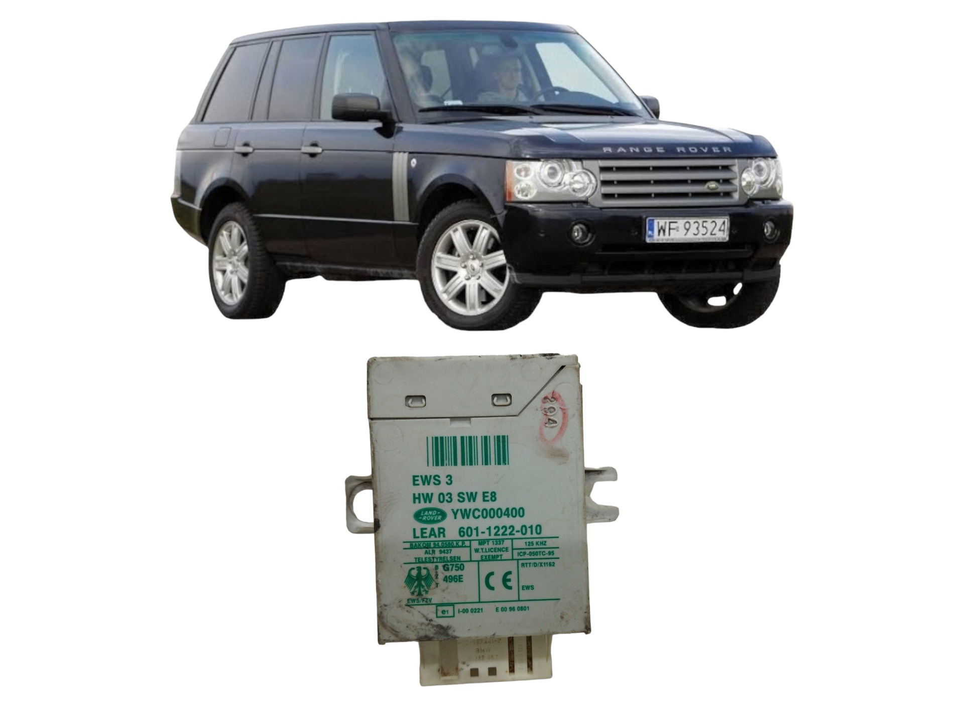 Módulo Imobilizador Range Rover Vogue 2004 – Ywc000400