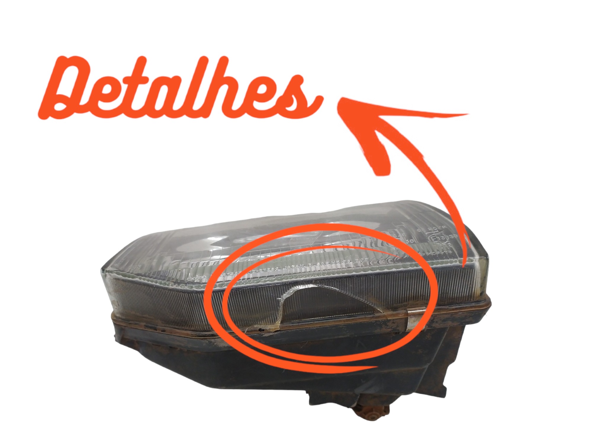 Farol L/d Mitsubishi Pajero 1992 A 1995 Original C/detalhes  Direito 10