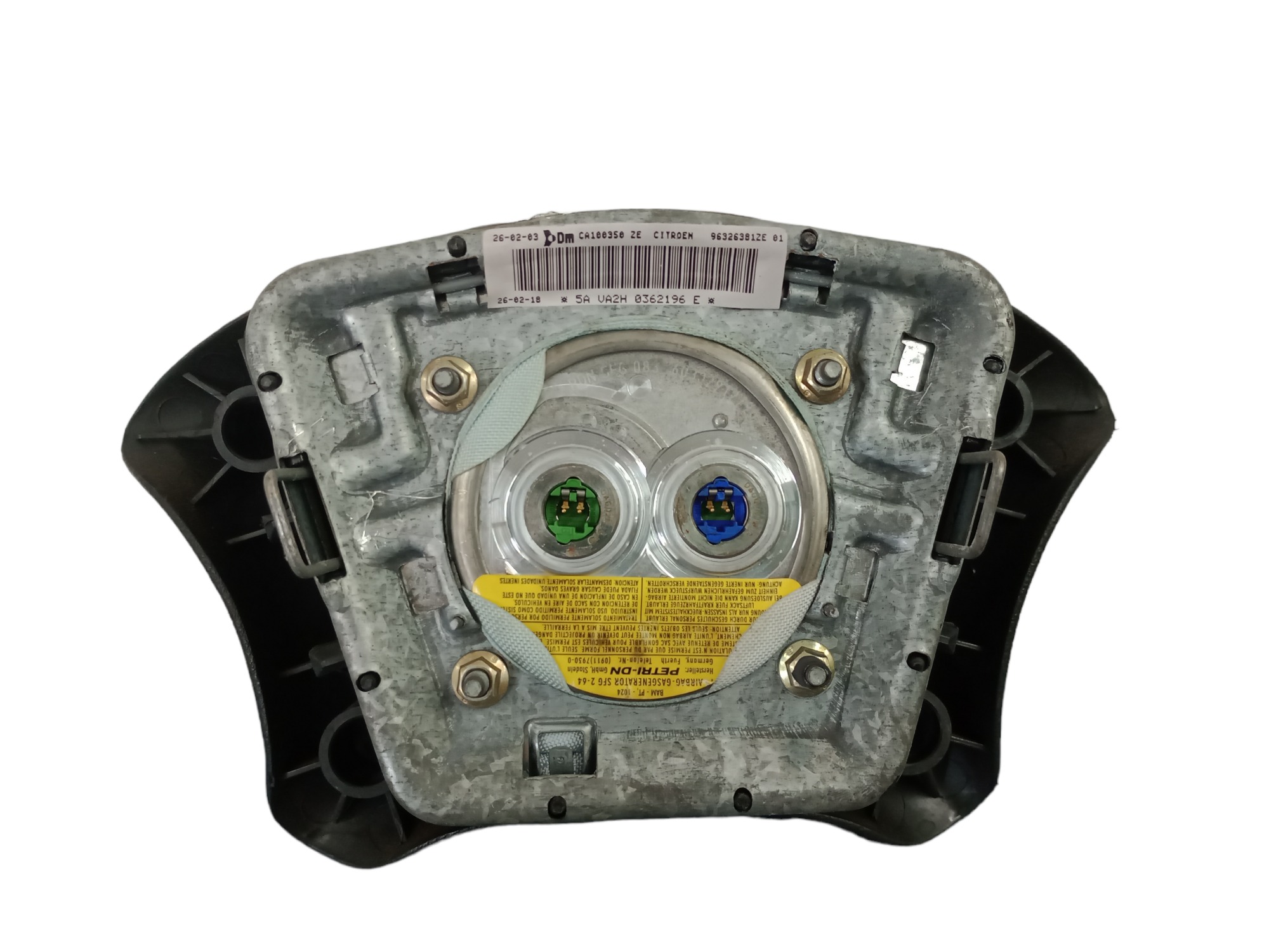 Bolsa Airbag Volante Citroen C5 2001 A 2004 Original 6