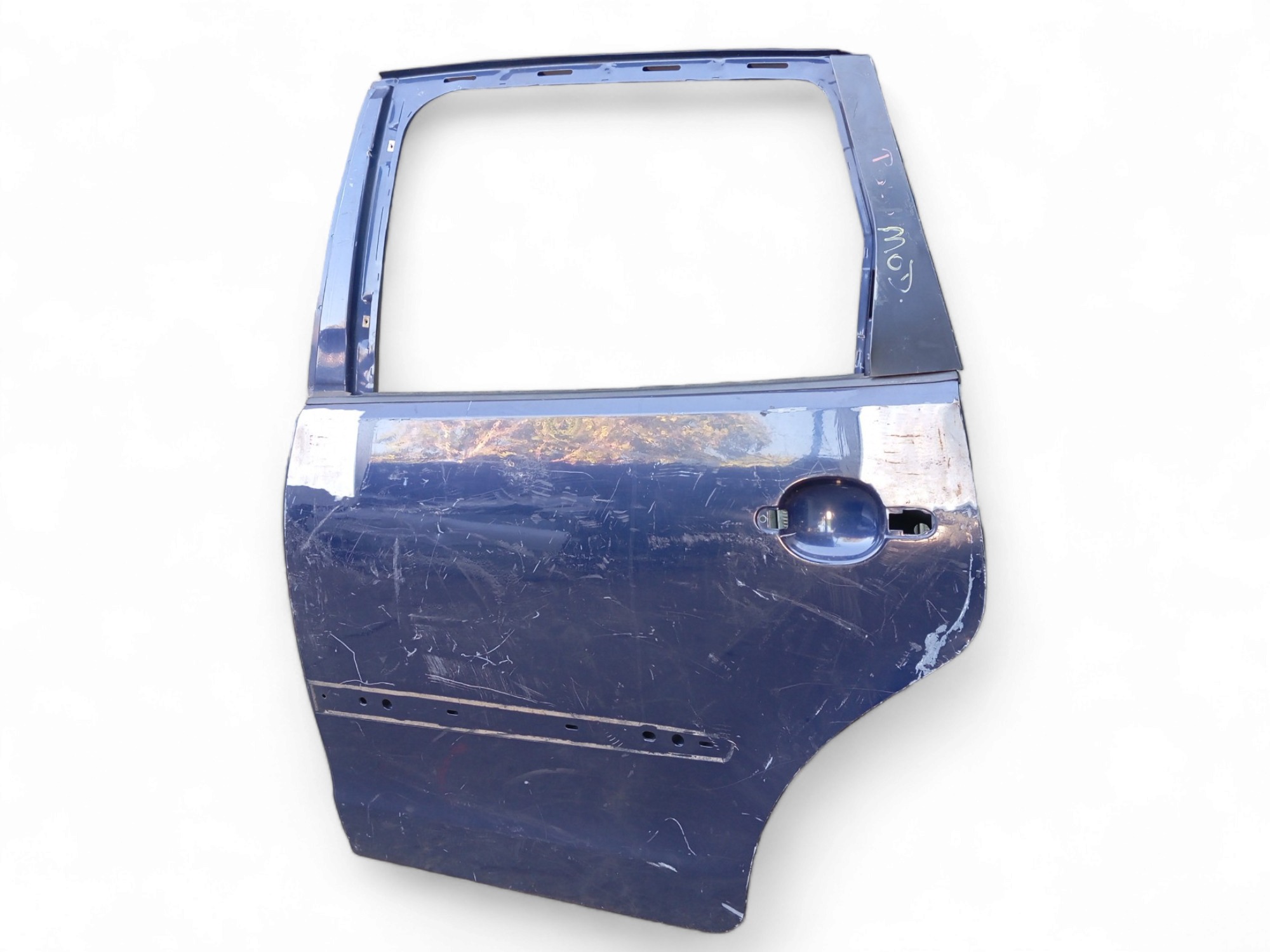 Porta Traseira L/d Volkswagen Polo 2003 A 2013 Original  – Traseira – Direito – Azul 2