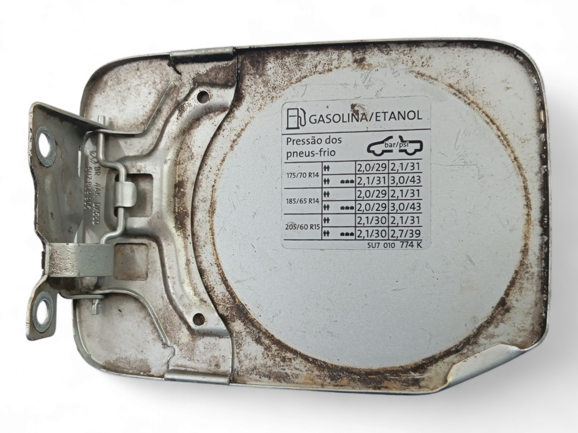 Portinhola Tanque Vw Saveiro G5 A G8 2009/2022 Original  Prata 2