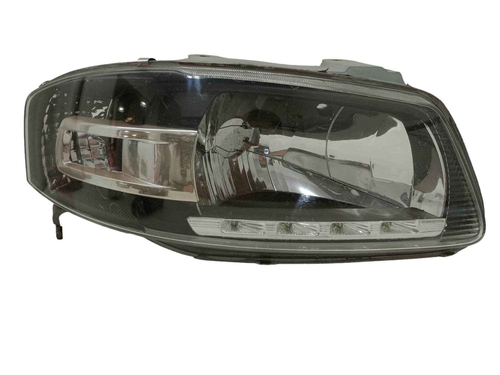 Farol L/d Volkswagen Gol G4 2005/2007 Paralelo Mascara Negra Direito 2