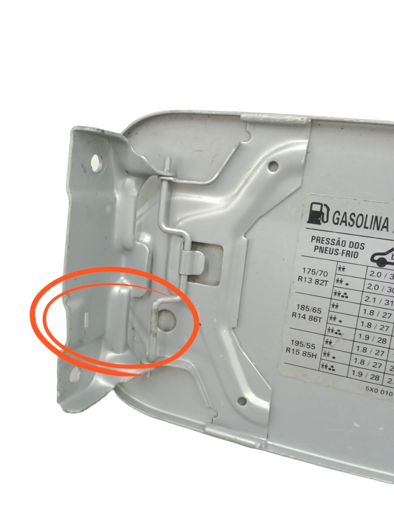 Portinhola tanque vw Saveiro G2/G3/G4 original sem mola 4