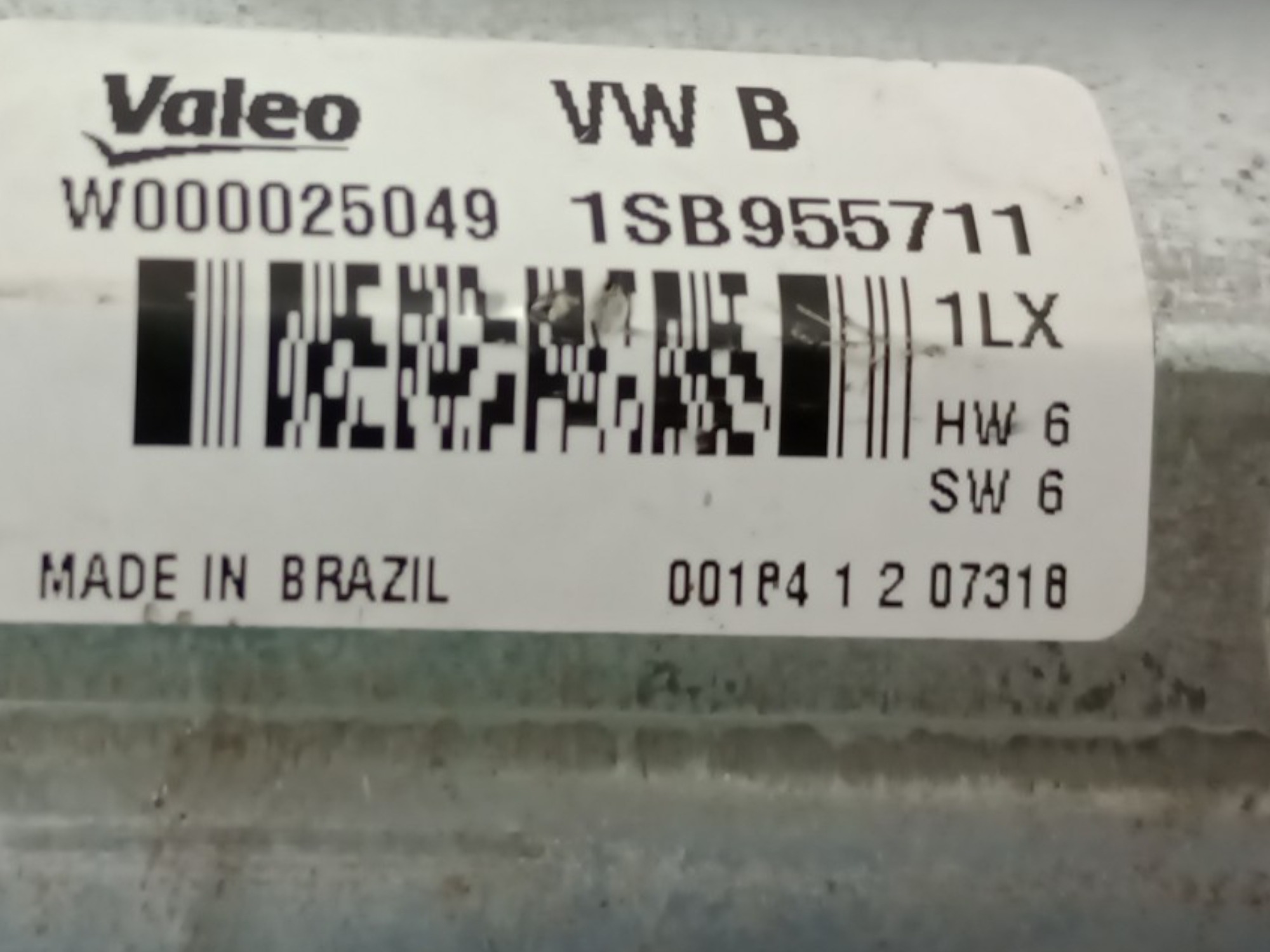 MOTOR LIMPADOR PARABRISA TRASEIRO VW POLO/GOLF/FOX G7/G8 5