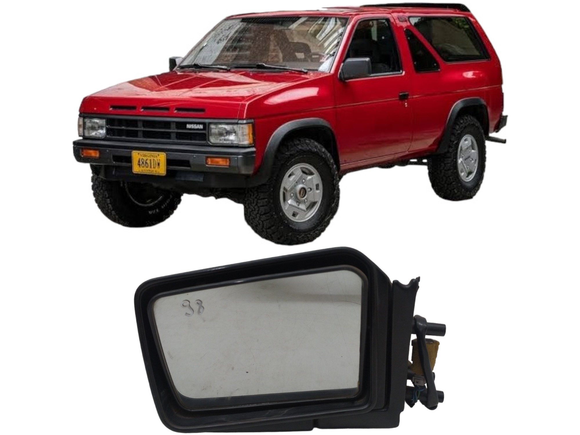 Retrovisor Elétrico L/e Pathifinder 1987 A 1995 Original