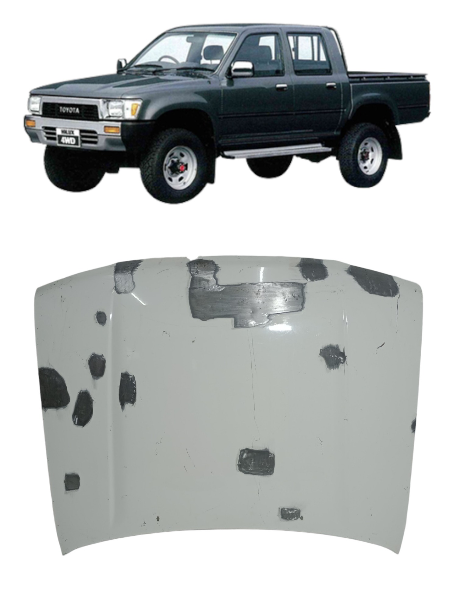 Capô Hilux 1998 A 2001 Usado Original Recuperado 4