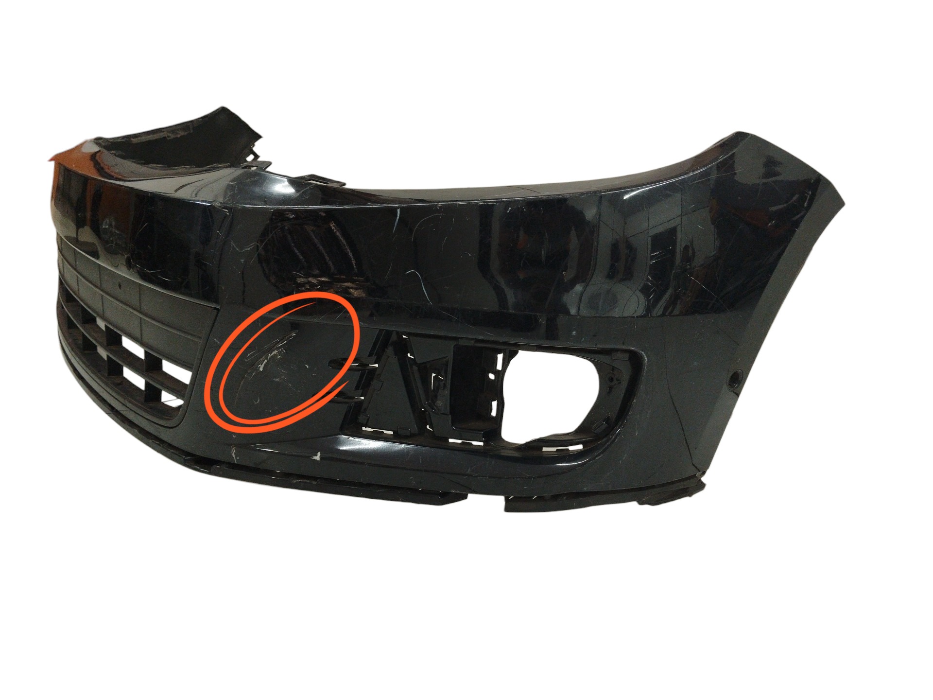 Parachoque Dianteiro Vw Tiguan 2012 A 16 Para Recuperar  Preta 5