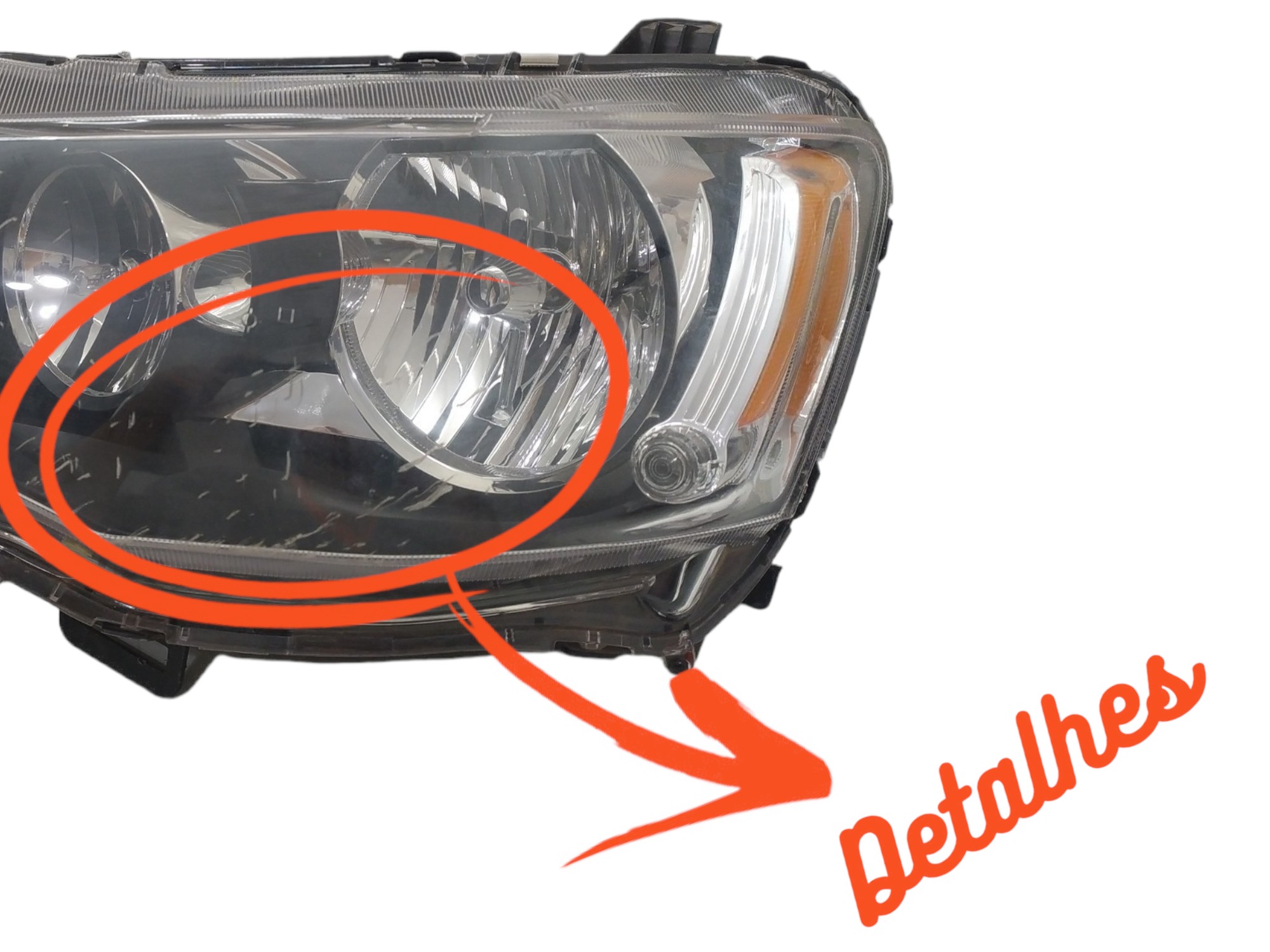 Farol L/e Lancer Evolution 2011 A 2018 Original C/detalhes Esquerdo 3