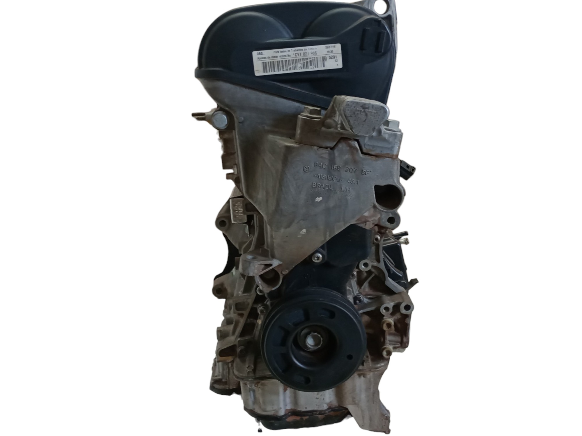 Motor Parcial Vw 1.0 2017 Up Tsi Flex 3