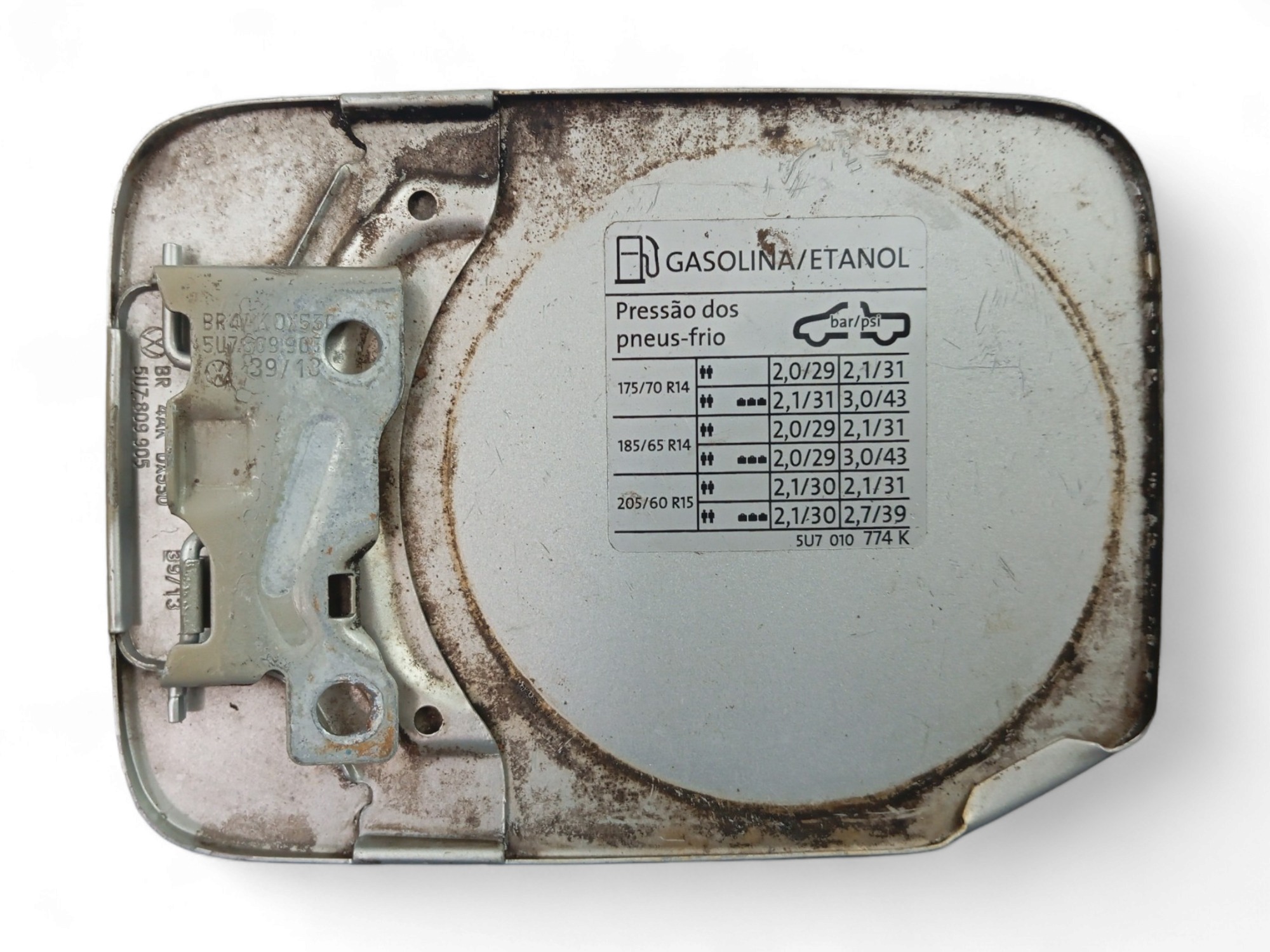 Portinhola Tanque Vw Saveiro G5 A G8 2009/2022 Original  Prata 3