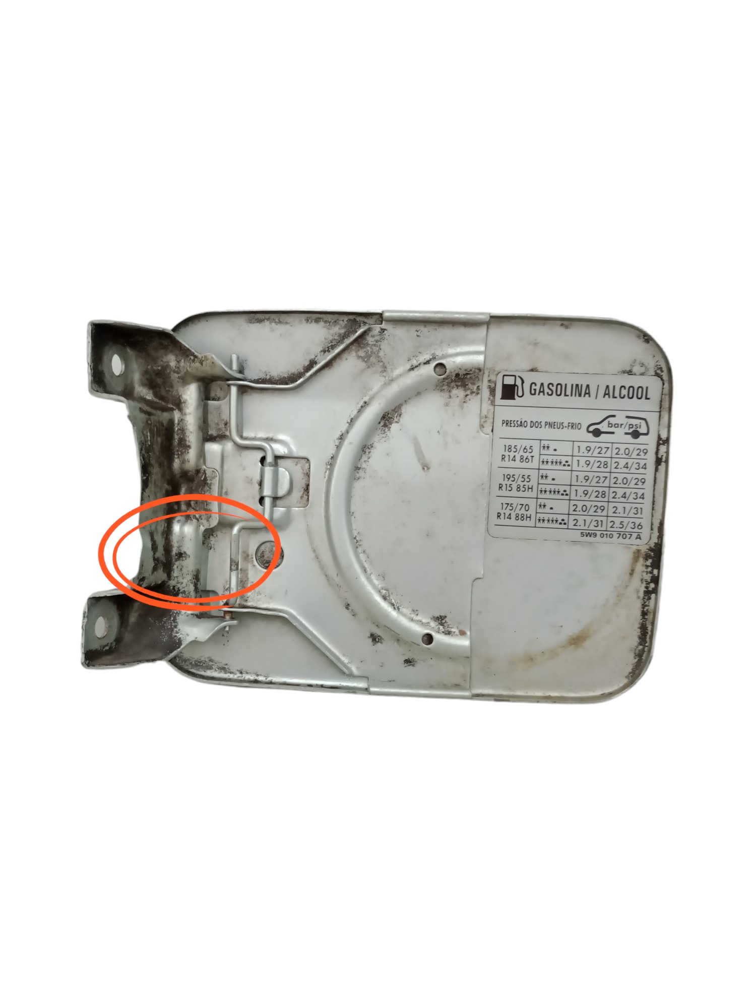 Portinhola tanque parati/gol G3/G4 sem a mola original 4