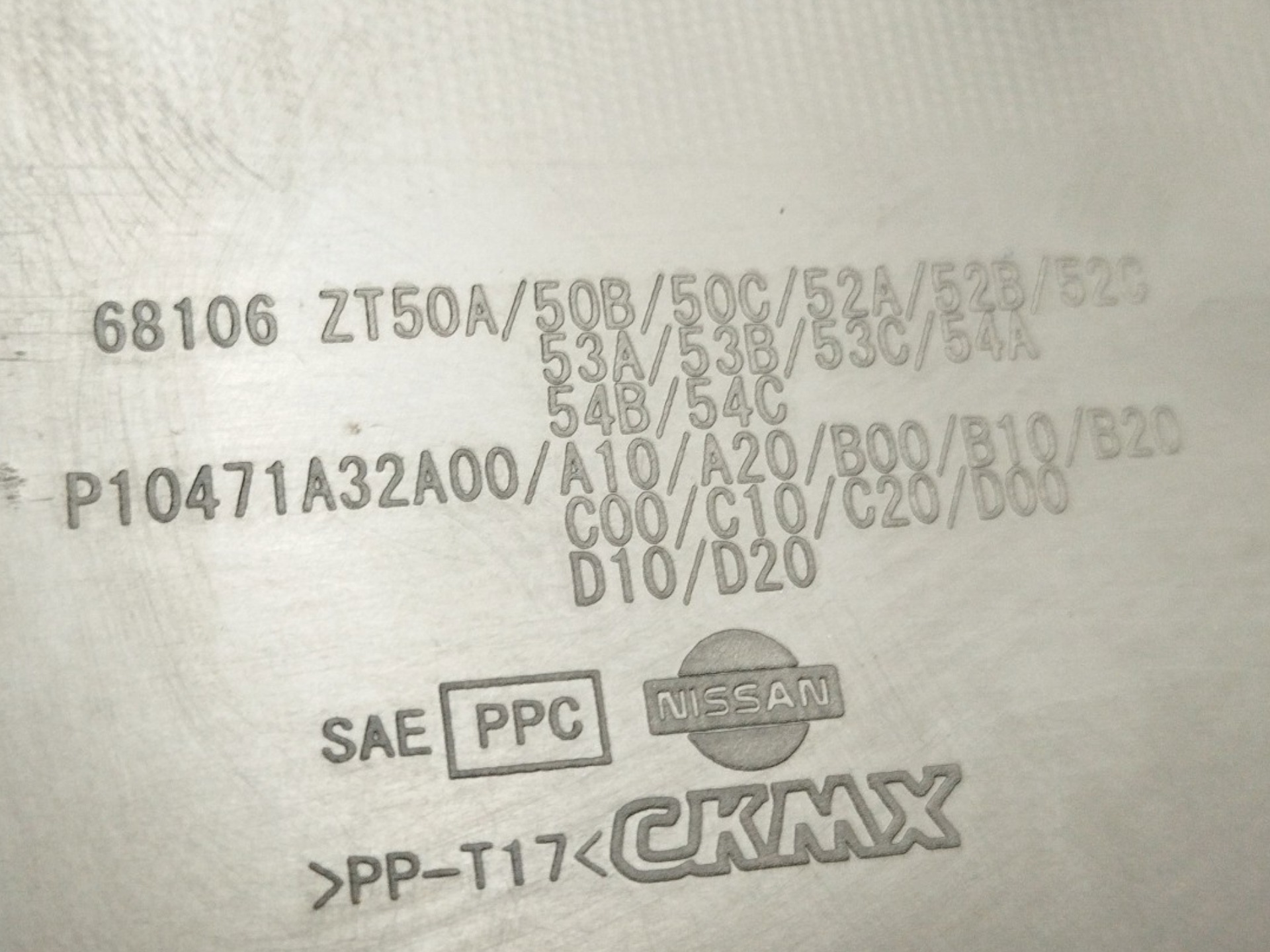 Acabamento Inferior Painel Sentra 2011 Original – 68106zt50a 3