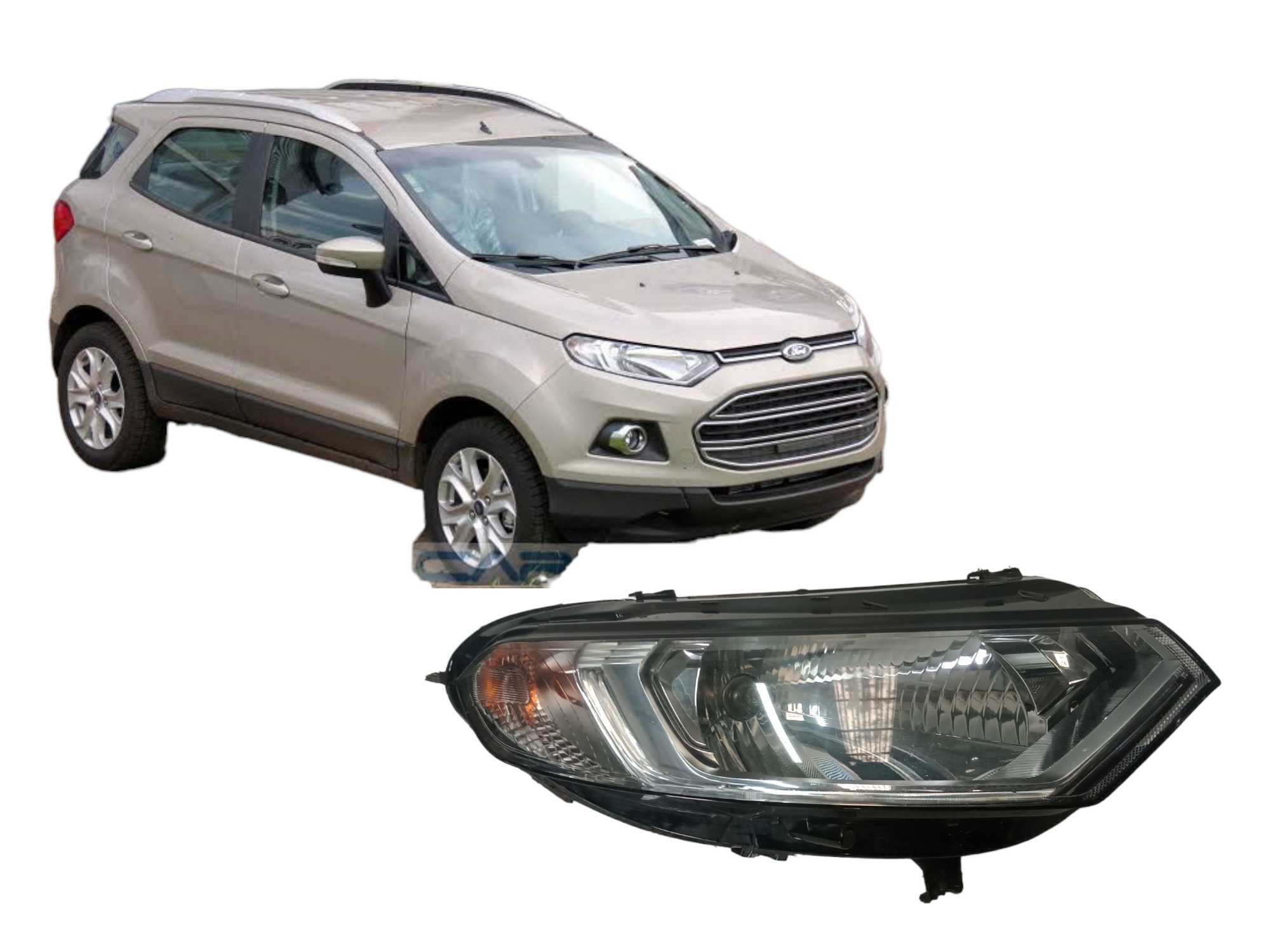 Farol L.d Ford Ecosport 2013 / 2016 Original  Direito 2