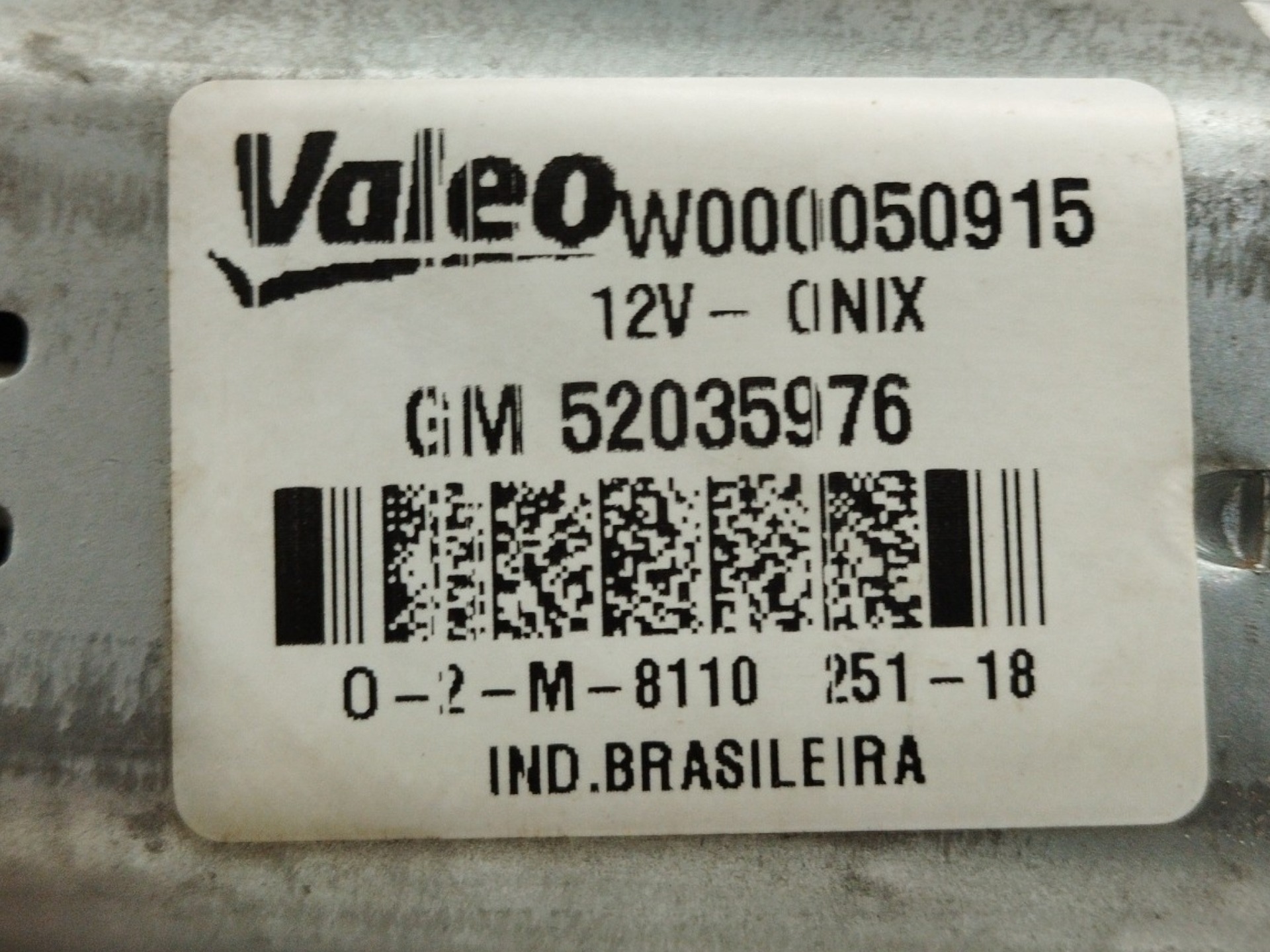 Motor Limpador Vidro Traseiro Chevrolet Onix 2013 A 2019 3