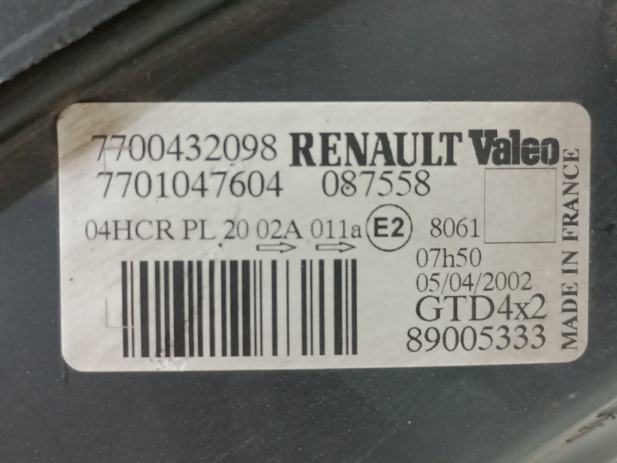 Farol L/e Renault Scenic 2001 A 2008 Original  Esquerdo 3