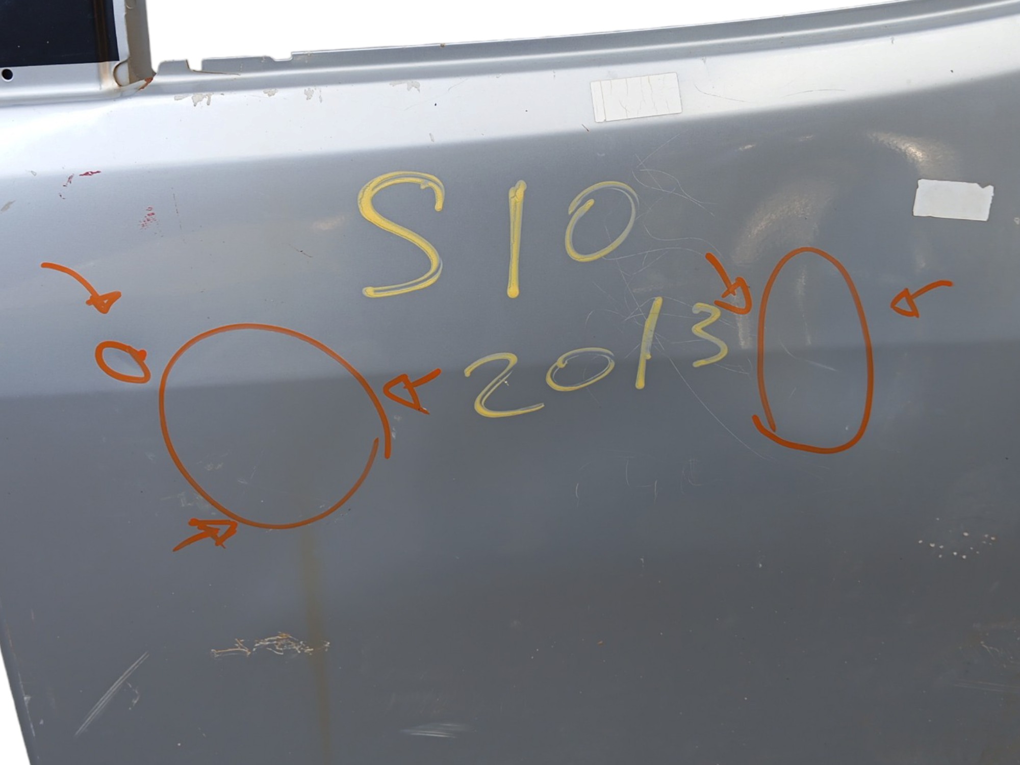 Porta Traseira L/e Chevrolet S10 2014/19 Original C/detalhes – Traseira – Esquerdo – Prata 8