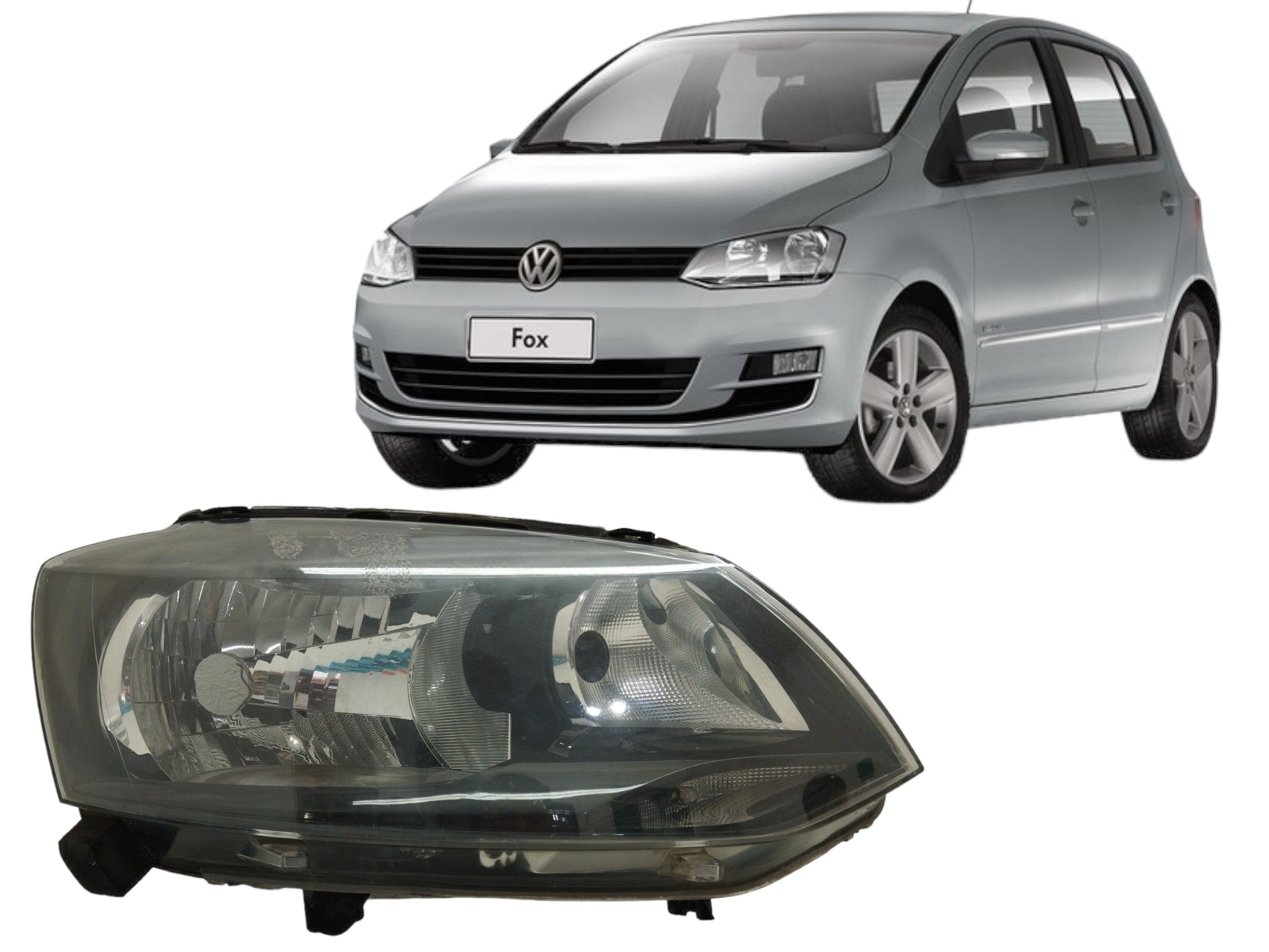 Farol L/d Volkswagen Fox 2010 A 2014 Original