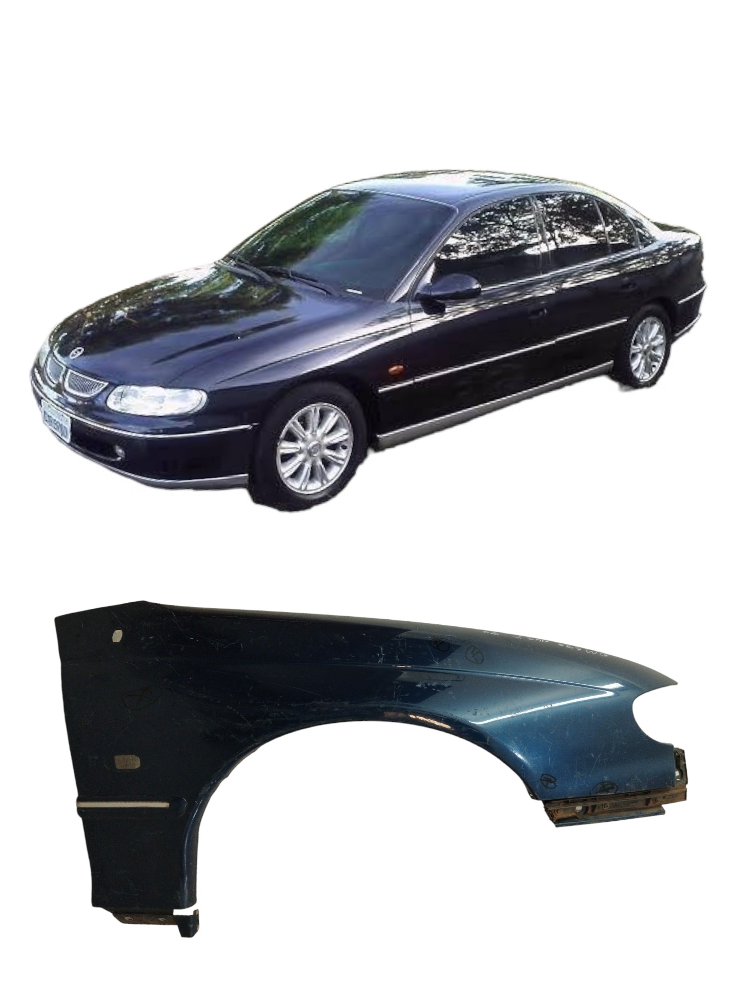 Paralama L/d Chevrolet Omega 99 A 2003 Original C. Detalhe 3