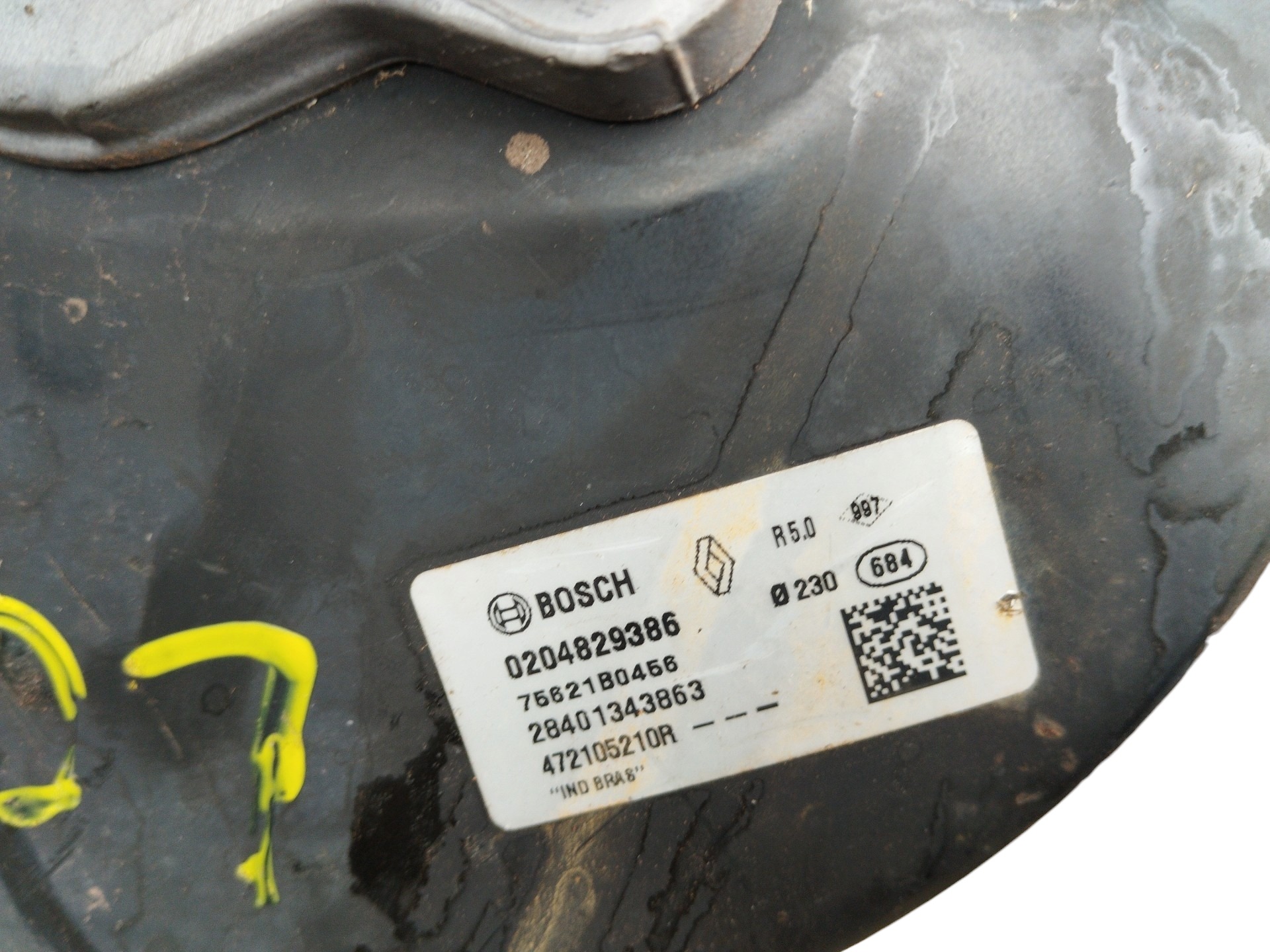 HIDRO VÁCUO SERVO FREIO C/CILINDRO RENAULT LOGAN 2014/18 3