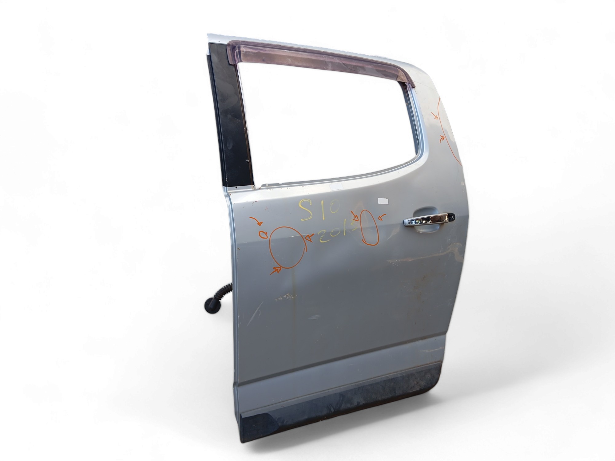 Porta Traseira L/e Chevrolet S10 2014/19 Original C/detalhes – Traseira – Esquerdo – Prata 2