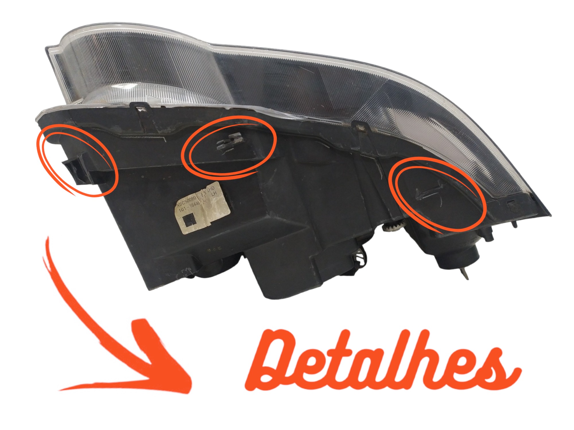 FAROL L/E FREELANDER 2000 A 2005 ORIGINAL C/DETALHES 5