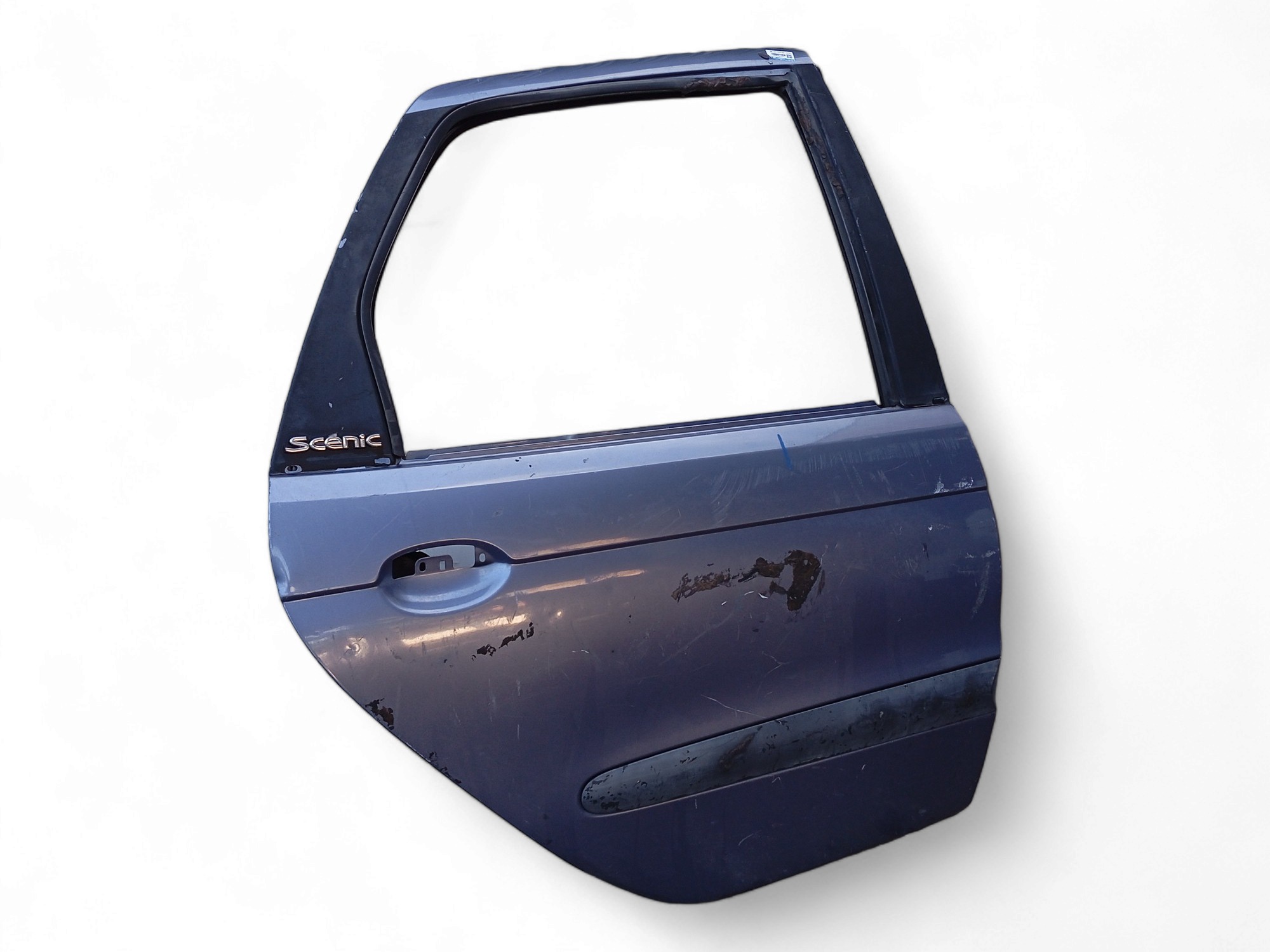 Porta Traseira L/d Renault Scenic 00/07 Original C/detalhes – Traseira – Direito – Azul 2