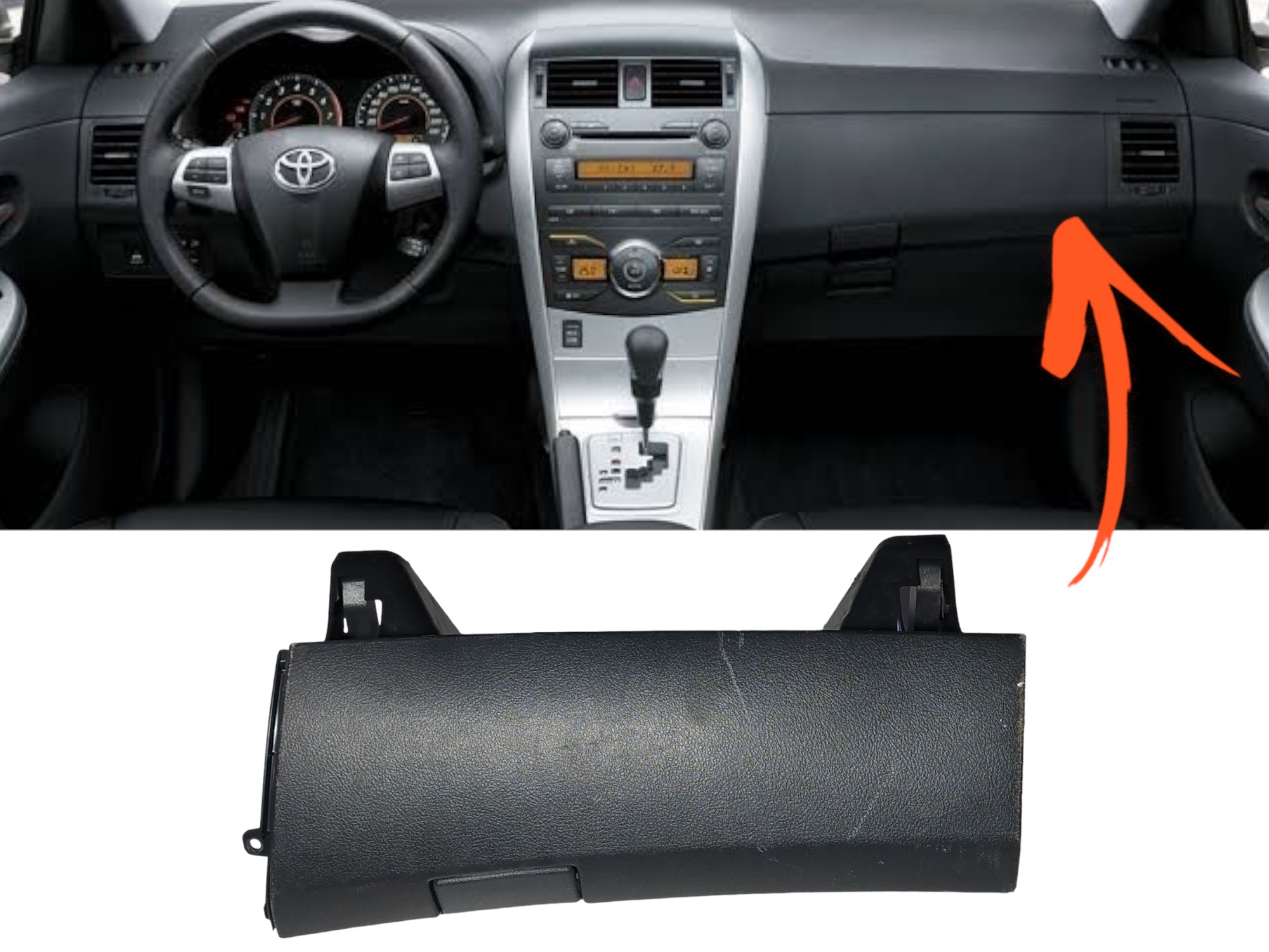 Porta Luvas Superior Toyota Corolla 2009 A 2013 Original 2