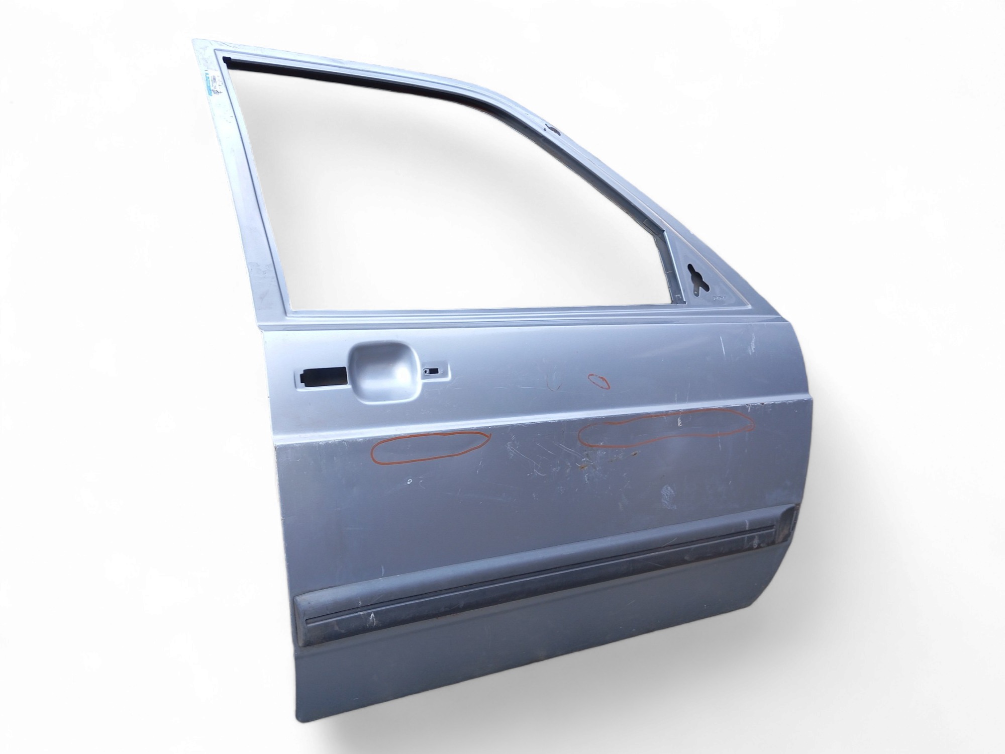 Porta Dianteira L/d Volkswagen Gol 1987 A 1995 C/detalhes Dianteira Direito Prata 3