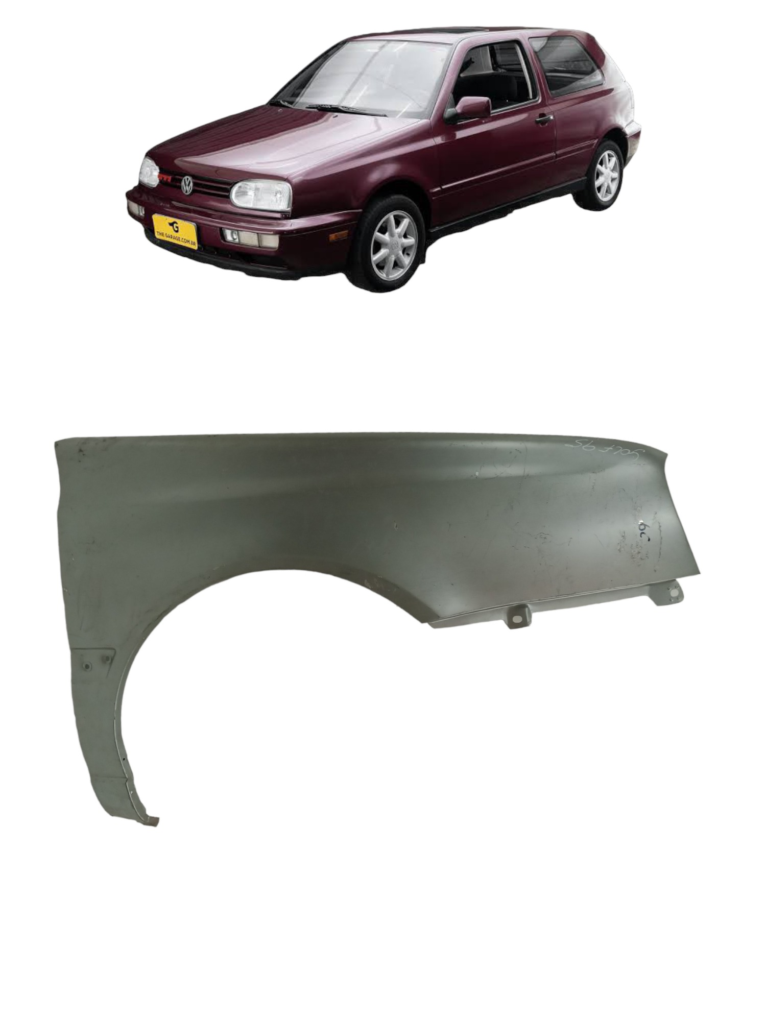 Paralama L/d Vw Golf 92 A 99 Paralelo Sem Furo