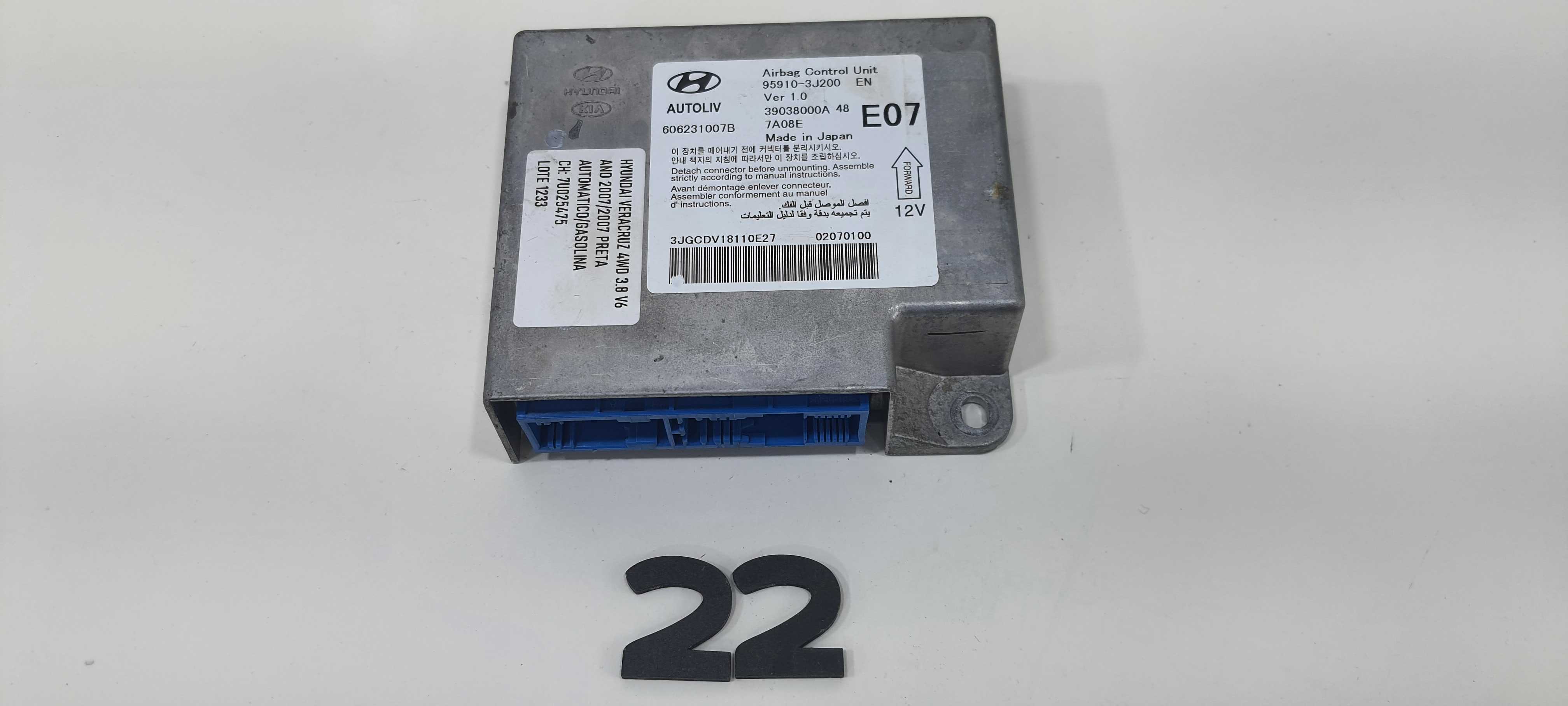 Módulo Injeção Hyundai Veracruz Gls V6 2007 V1233 Acionado 4
