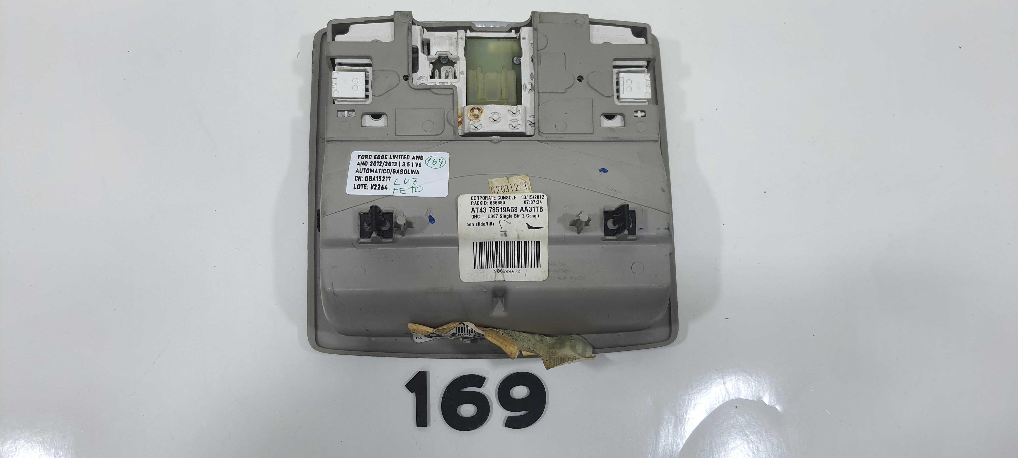 Luz De Teto Ford Edge Limited 3.5 2013 V2264 5