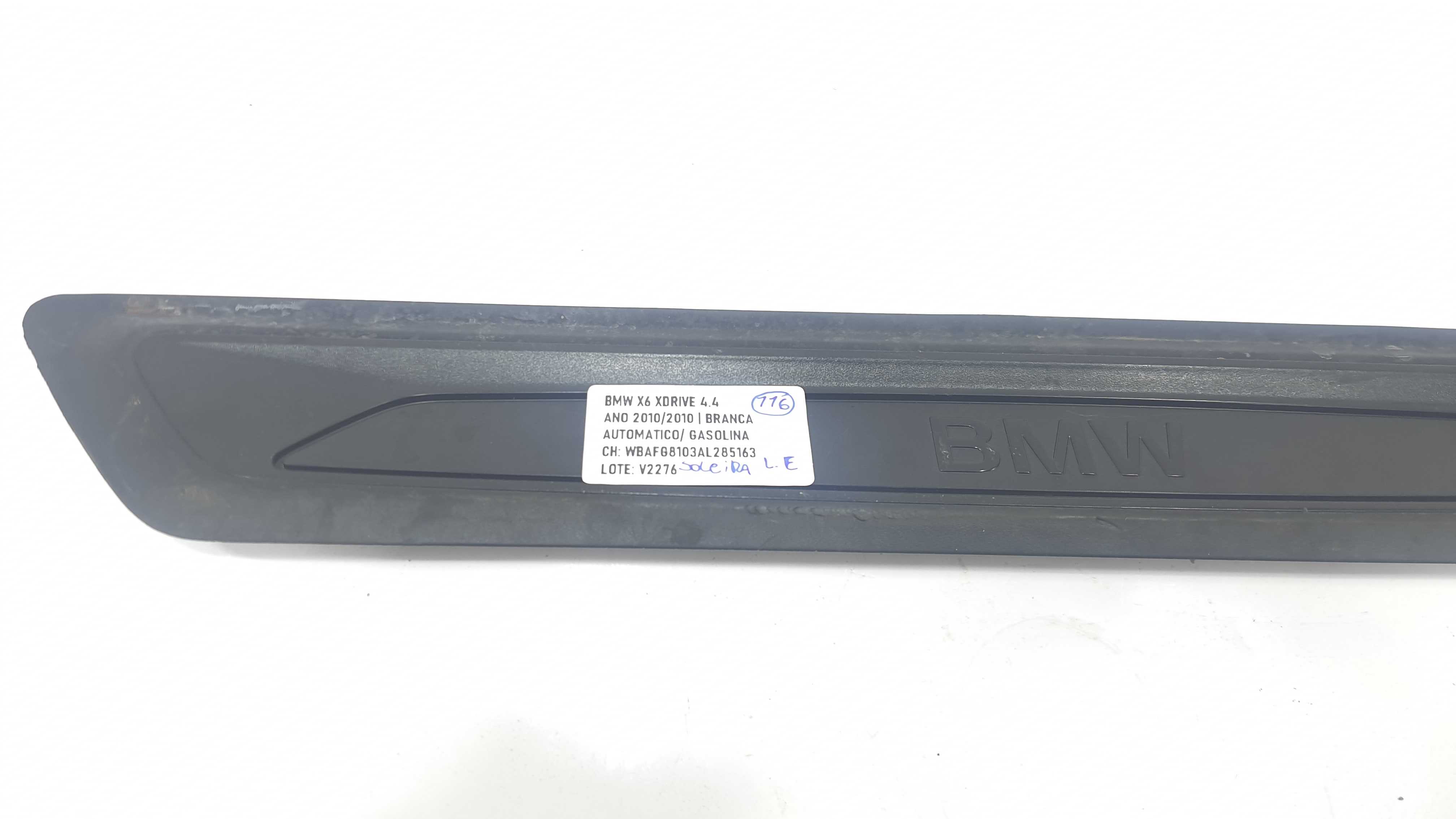 Soleira Dianteira Esquerdo Bmw X6 Xdrive 4.4 2010 V2276 Preto 2